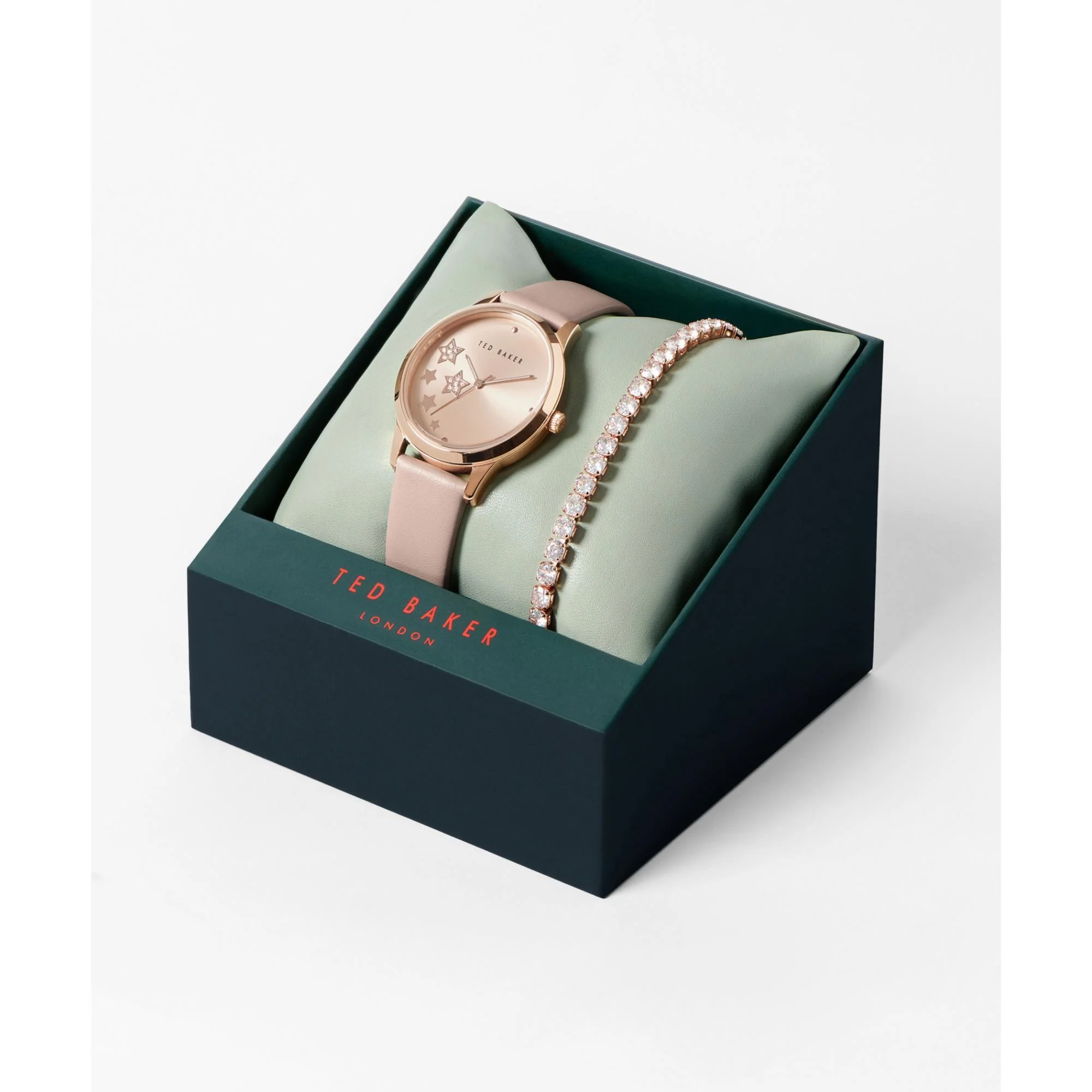 Ted Baker Ladies Fitzrovia Stars Stainless Steel Pink Watch BKGFW2218 - Image 5