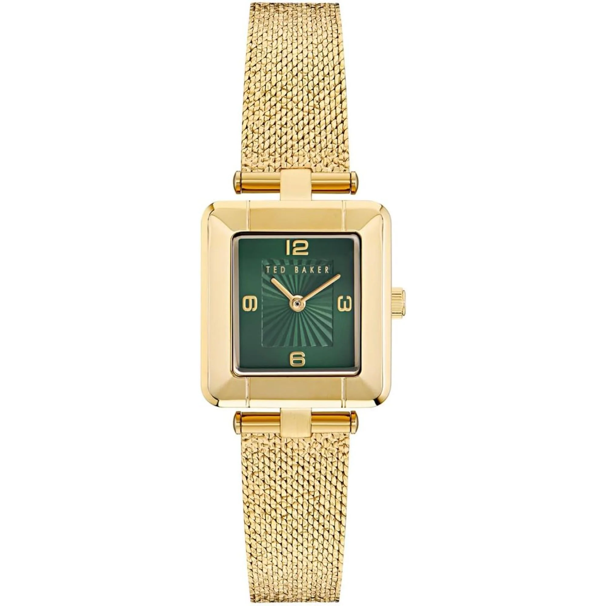 Ted Baker Gold-Tone Mesh Strap Green Dial Ladies Watch BKPMSF306 - Image 6