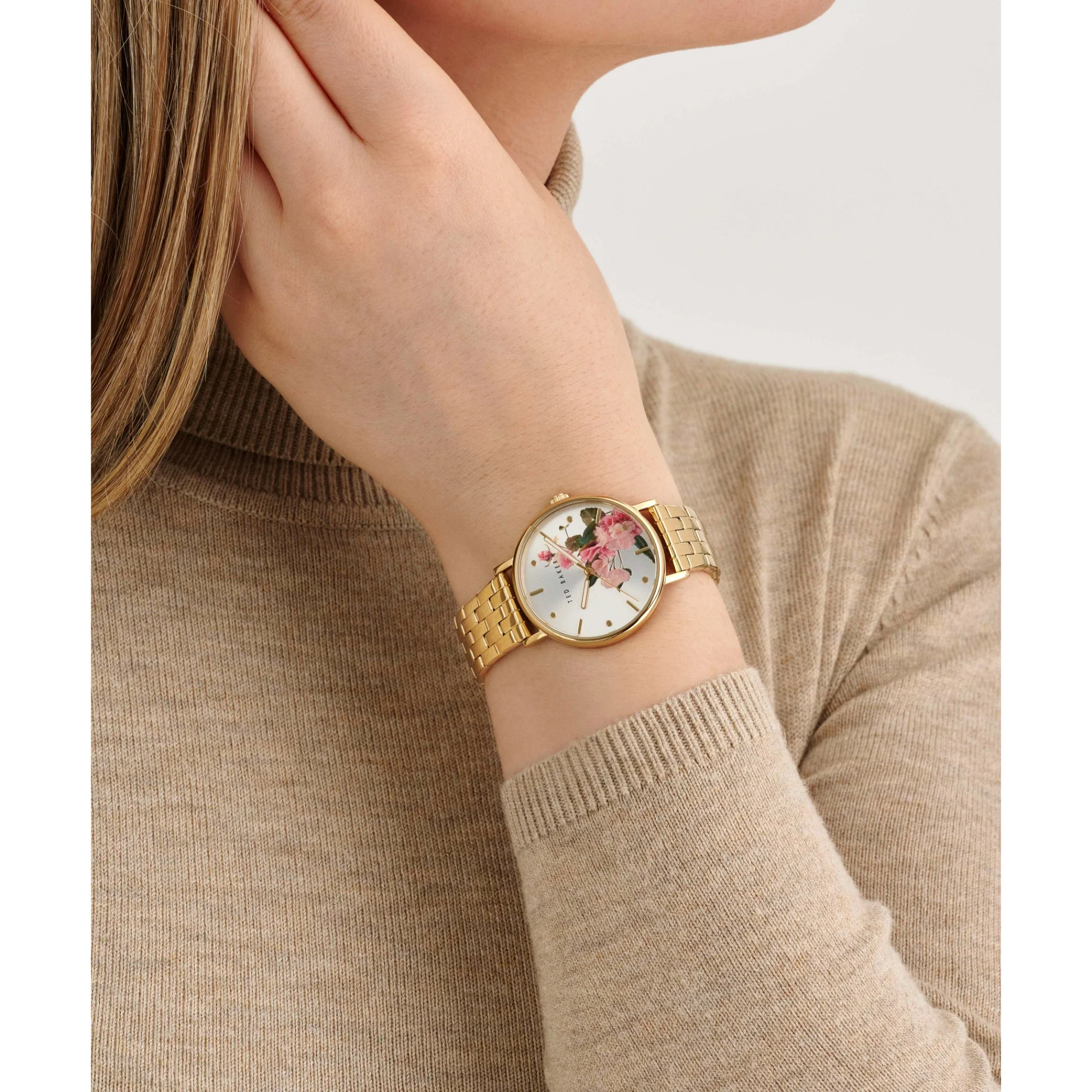 Ted Baker Ladies Multifunction Gold-Tone Stainless Steel Silver Dial Watch BKPPHF309 - Image 4