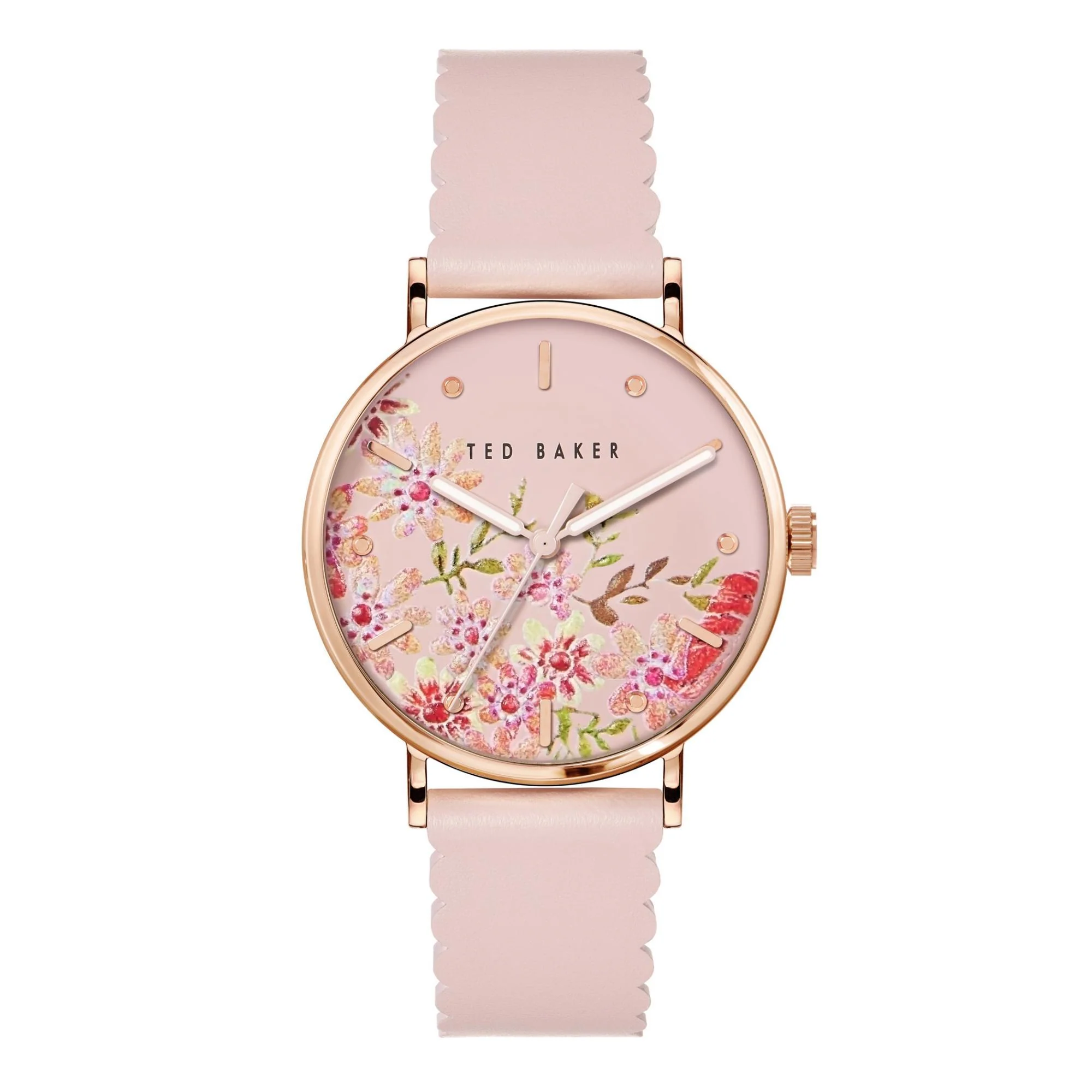 Ted Baker Ladies Multifunction Pink Dial Leather Strap Watch BKPPHS238 - Image 5
