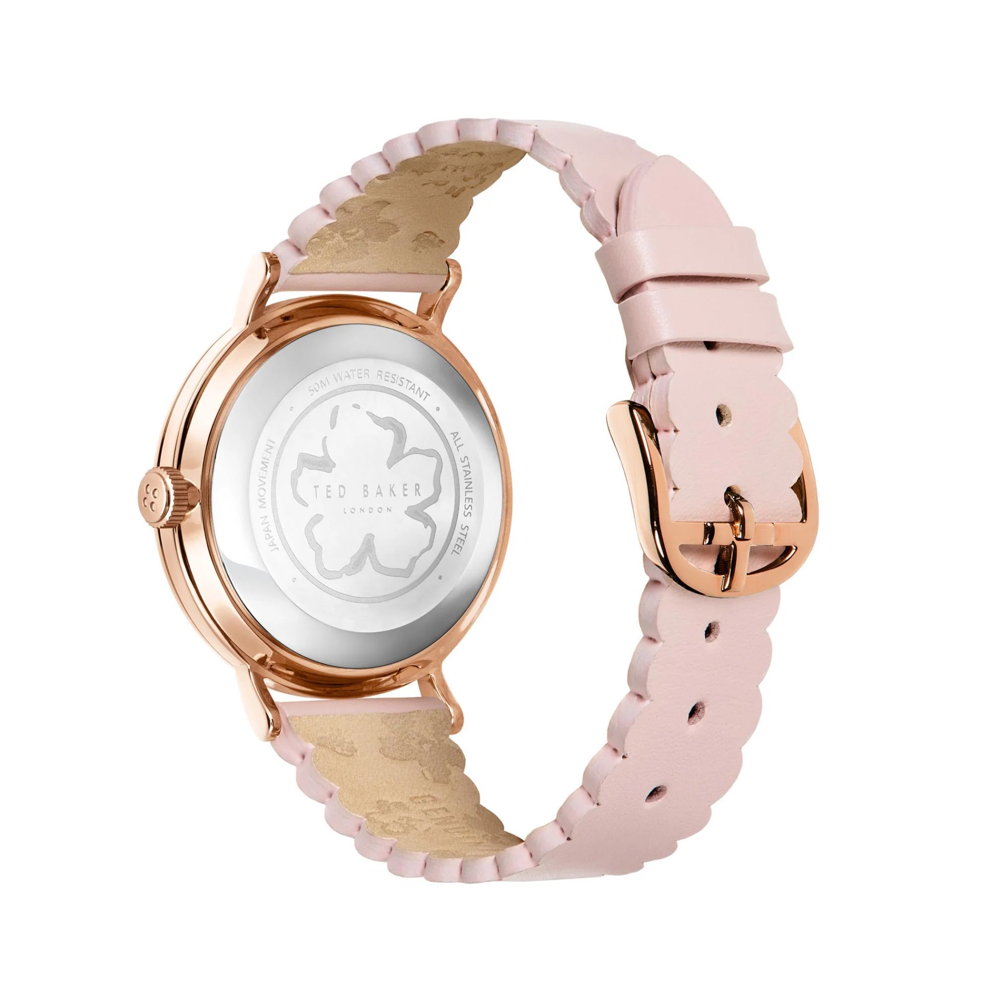 Ted Baker Ladies Multifunction Pink Dial Leather Strap Watch BKPPHS238 - Image 7