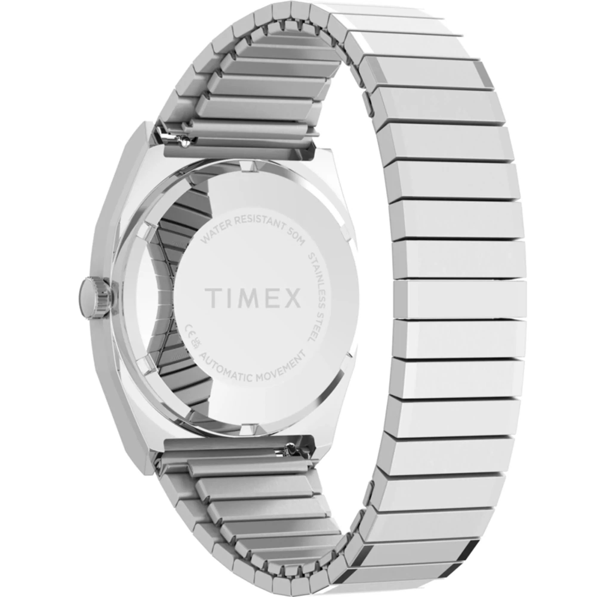 Timex 1983 E Line Automatic Pink Dial Steel Expansion Strap Women's Watch TW2Y66800 - Image 4