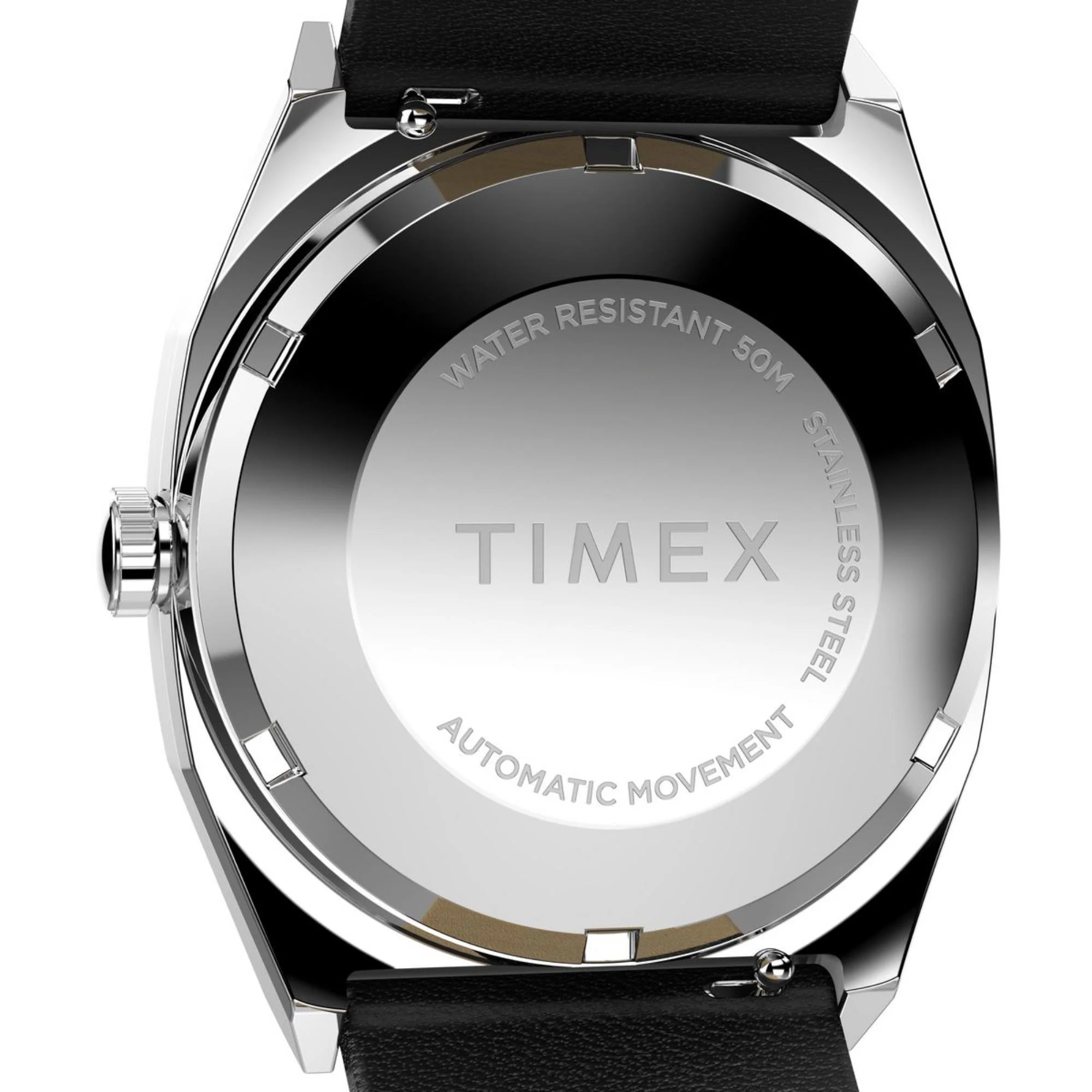 Timex 1983 E Line Black Dial Leather Strap Unisex Watch TW2Y07500 - Image 6
