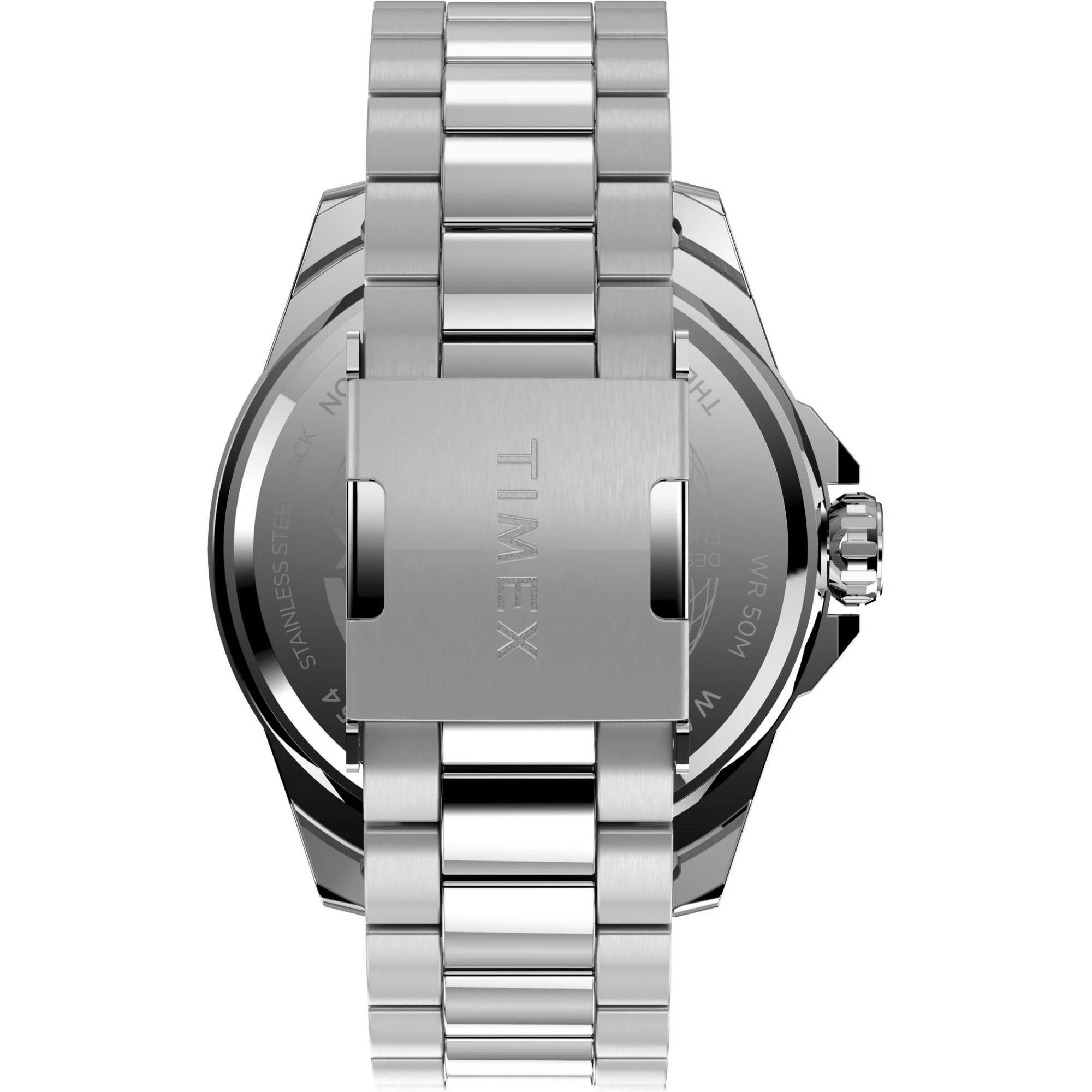 Timex Essex Ave Multifunction Silver-Tone Case Blue Dial with Stainless Steel Bracelet Men's Watch TW2V43300 - Image 5