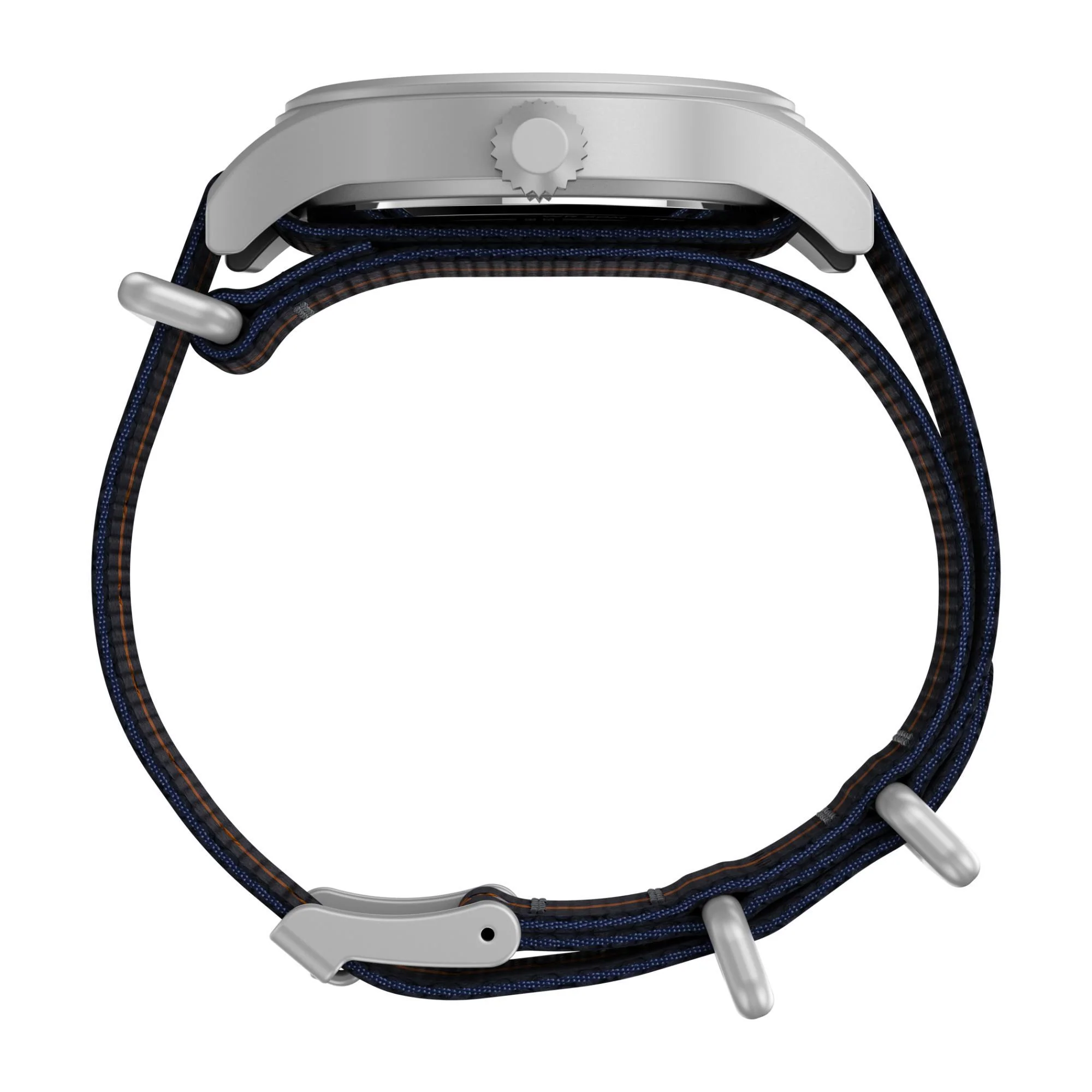 Timex Expedition North® Sierra IP Silver Case White Dial Blue Fabric Strap Men’s Watch TW2V22800 - Image 7