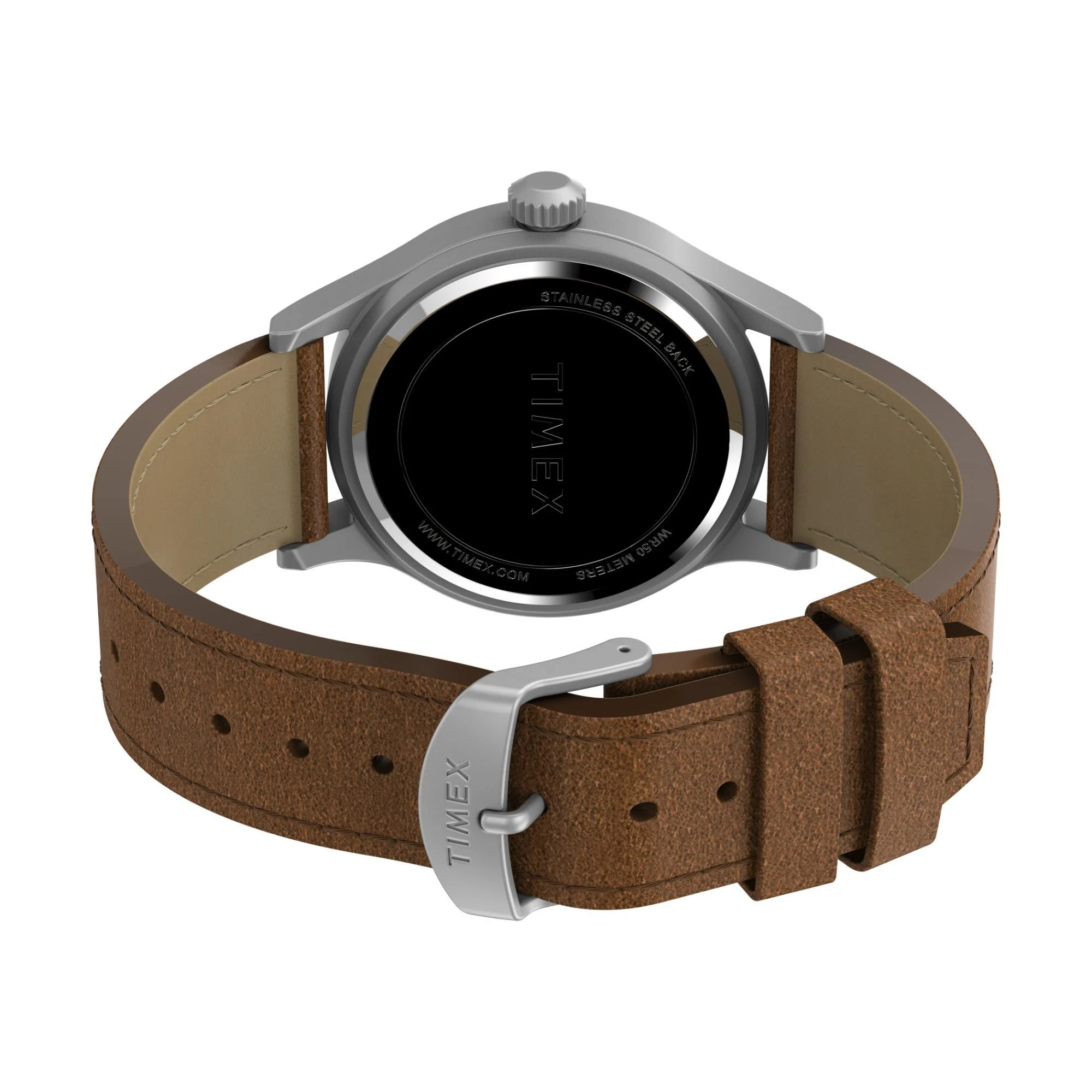 Timex Expedition Green Dial Brown Leather Strap Men’s Watch TW4B23000 - Image 5