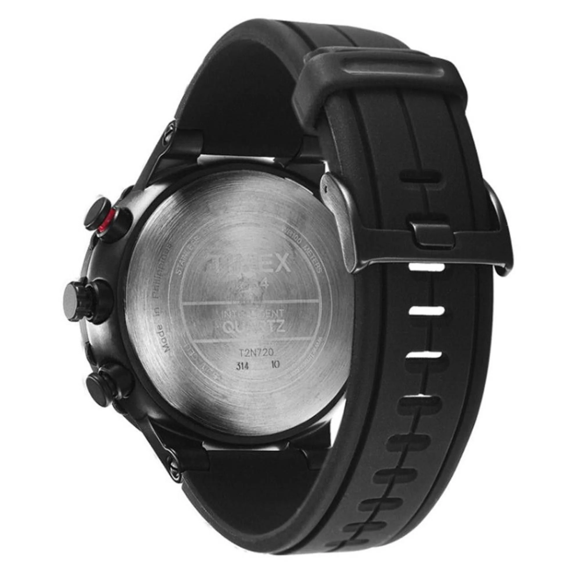 Timex IQ Tide Temp Compass Black Dial Silicone Strap Men’s Watch T2N720 - Image 3