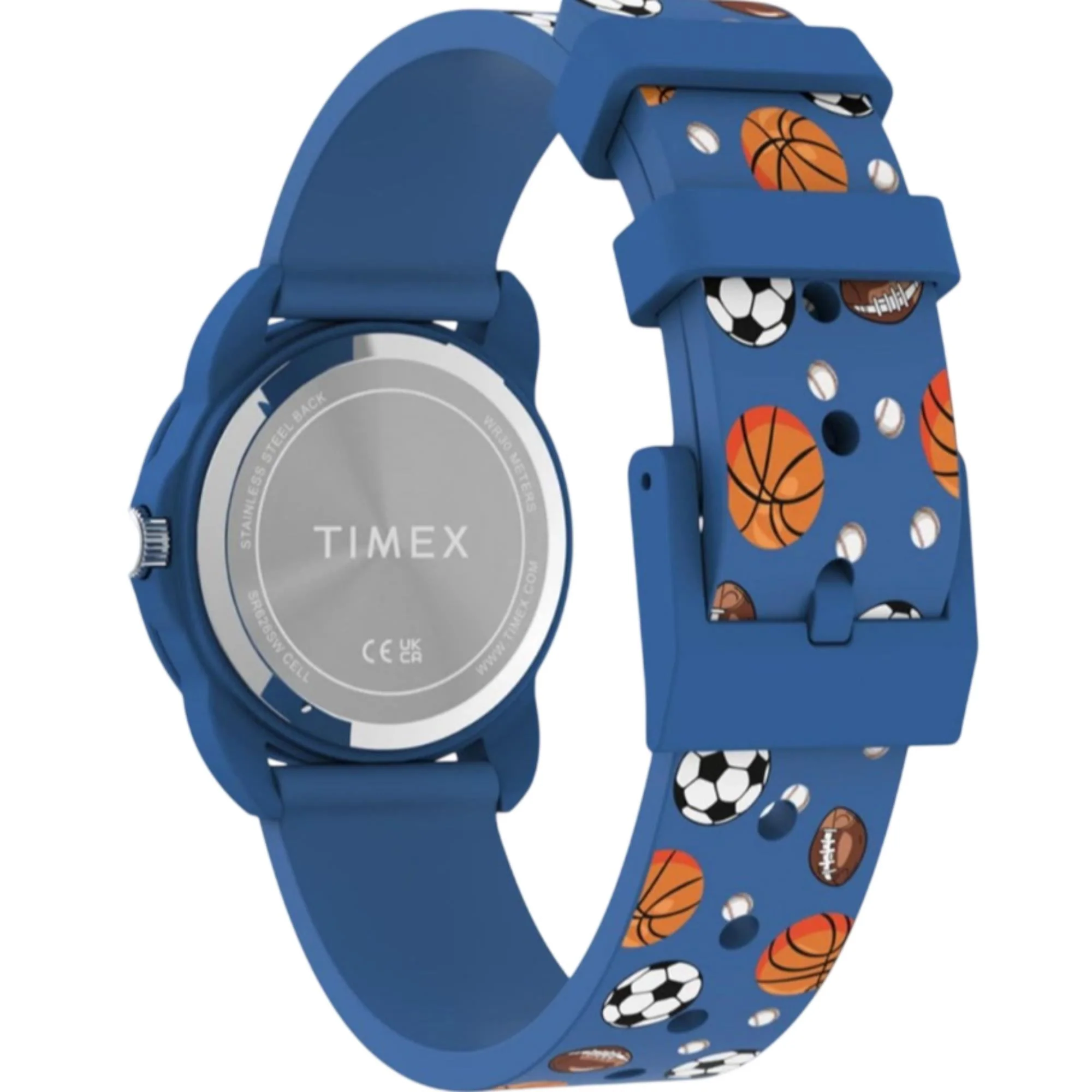 Timex Kids Time Teacher Quartz White Dial Silicone Strap Kids Watch TW2Y59900 - Image 3