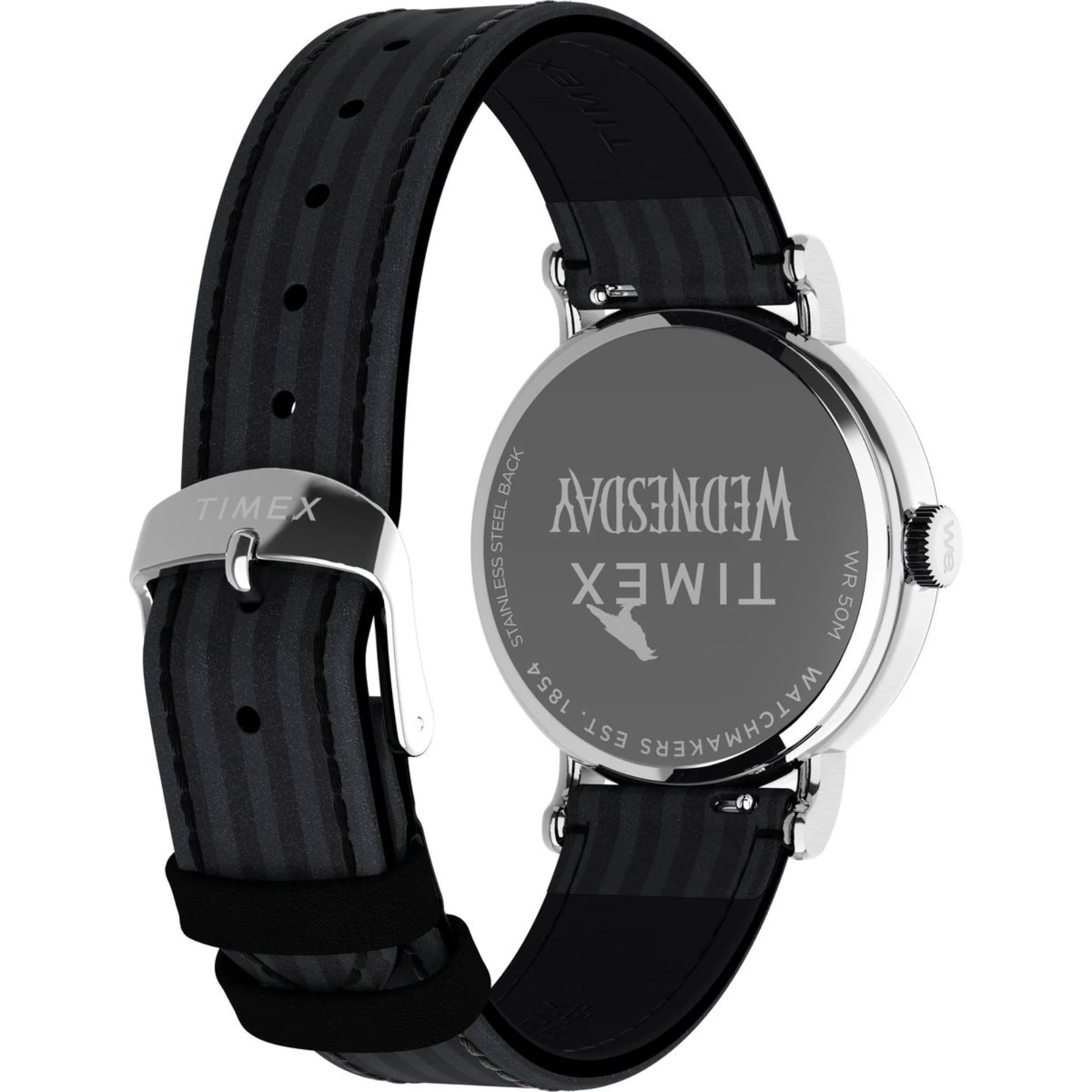 Timex Lab X Wednesday Weekender White Dial Leather Strap Women's Watch TW2Y19400 - Image 5