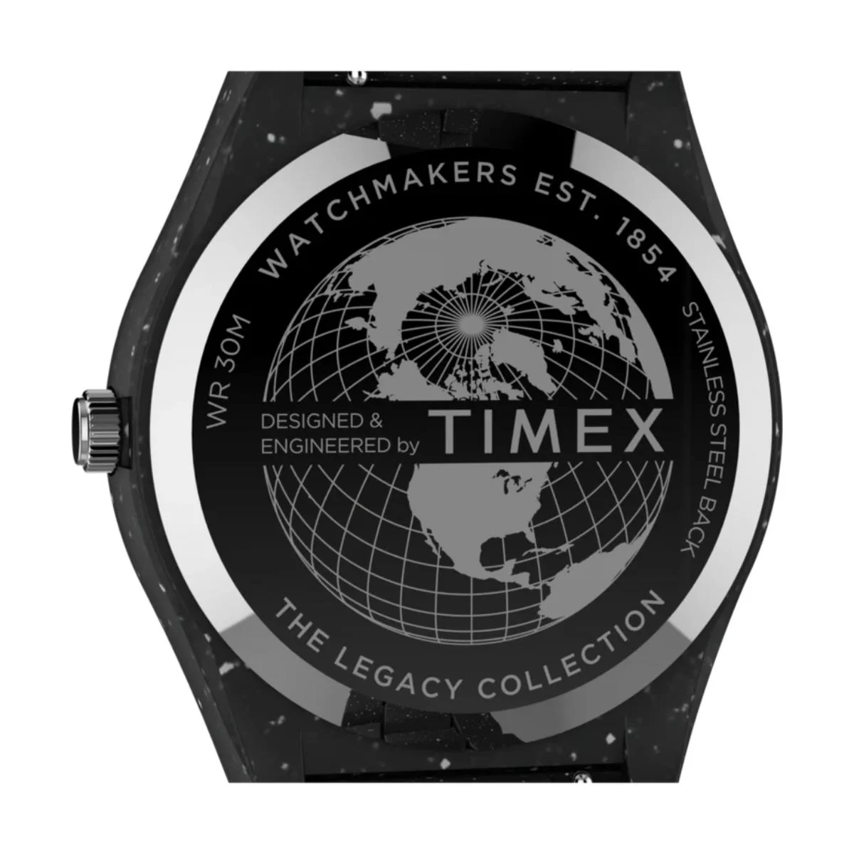 Timex Legacy Ocean Quartz Black Dial Recycled Plastic Strap Men's Watch TW2V77000 - Image 2