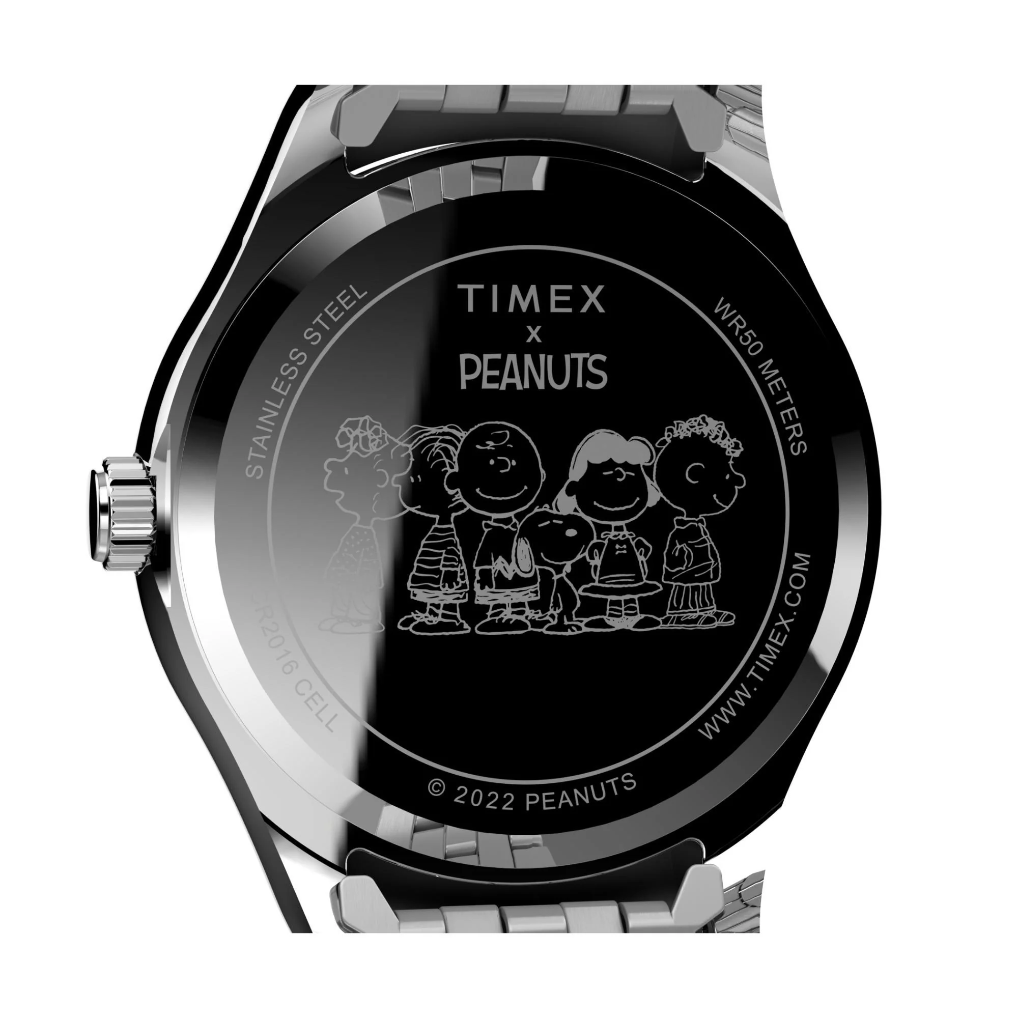Timex Peanuts x Legacy Pink Dial Stainless Steel Strap Ladies Watch TW2V47400 - Image 4