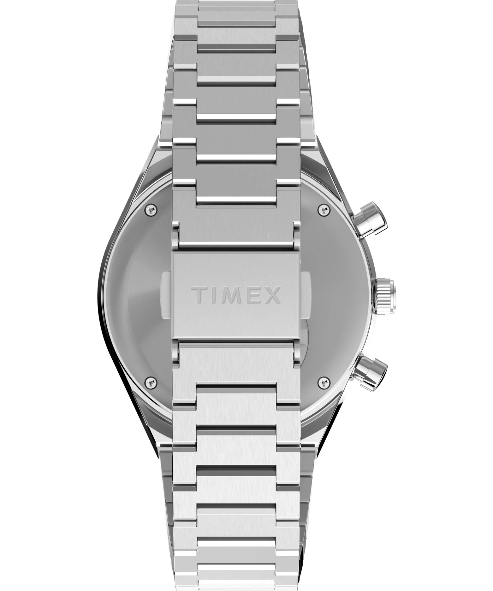Timex Q Chronograph Quartz White Dial Steel Strap Men's Watch TW2Y36200 - Image 17