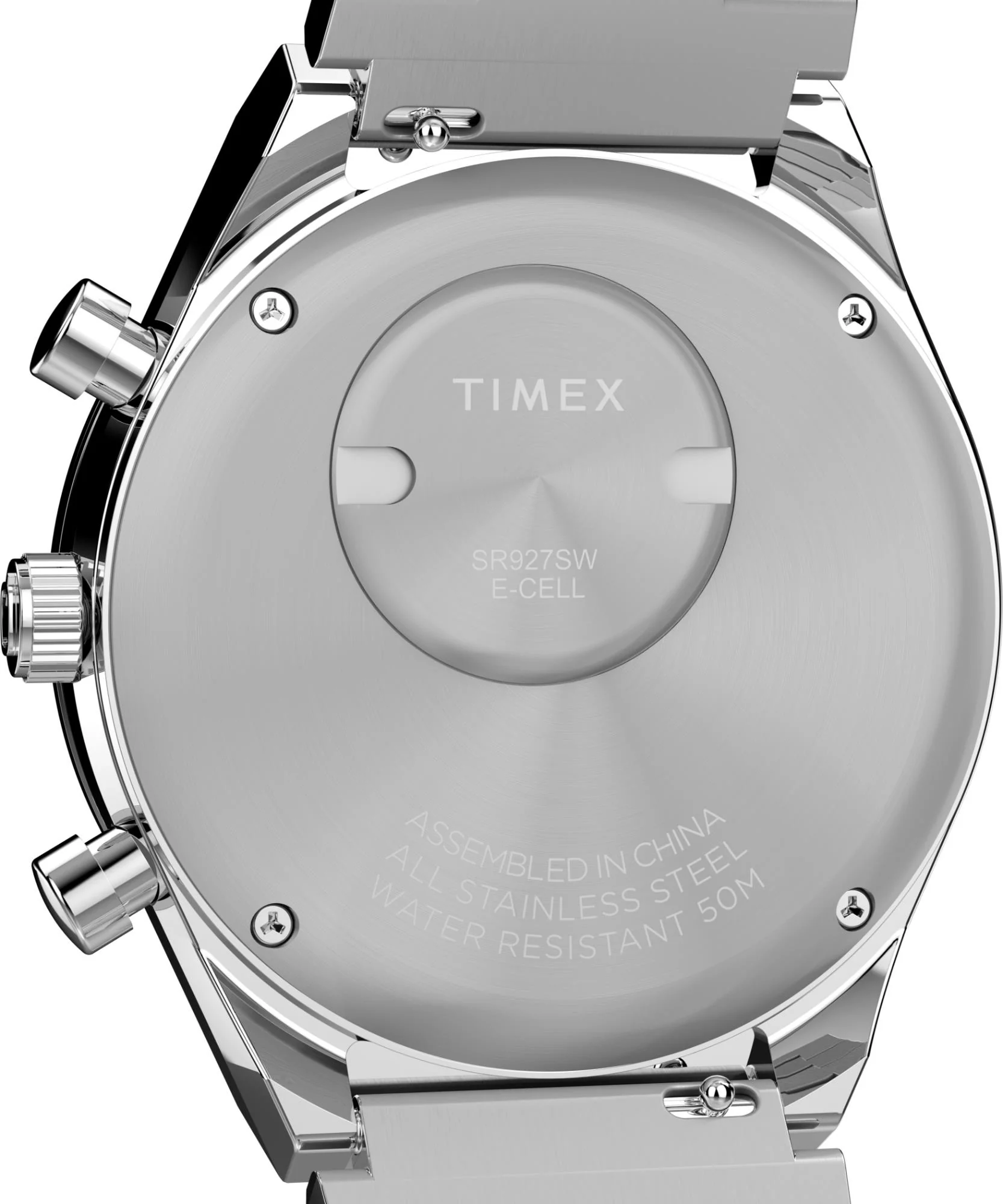 Timex Q Chronograph Quartz White Dial Steel Strap Men's Watch TW2Y36200 - Image 18