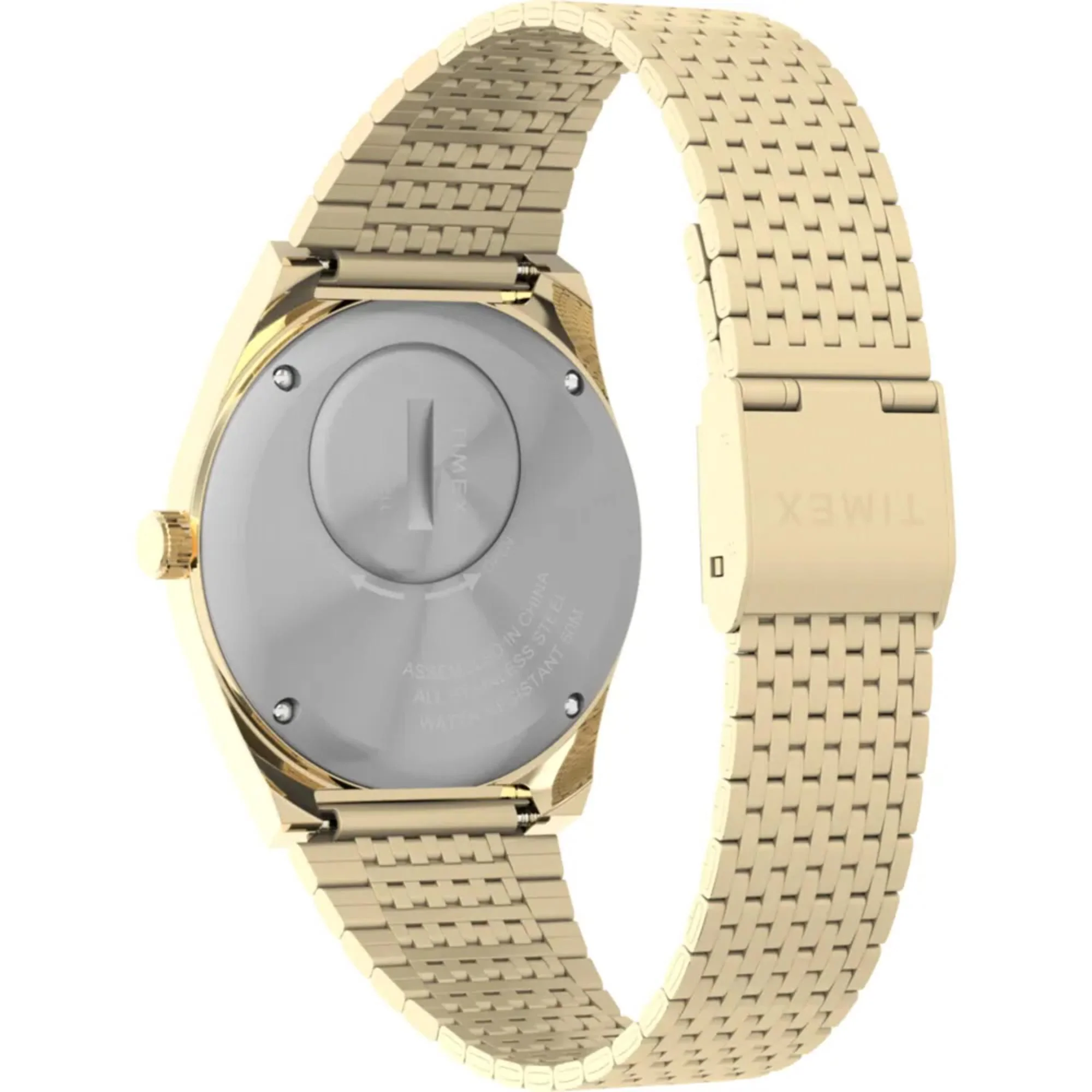 Timex Q Falcon Eye Quartz Black Dial Steel Strap Men’s Watch TW2W62500 - Image 4