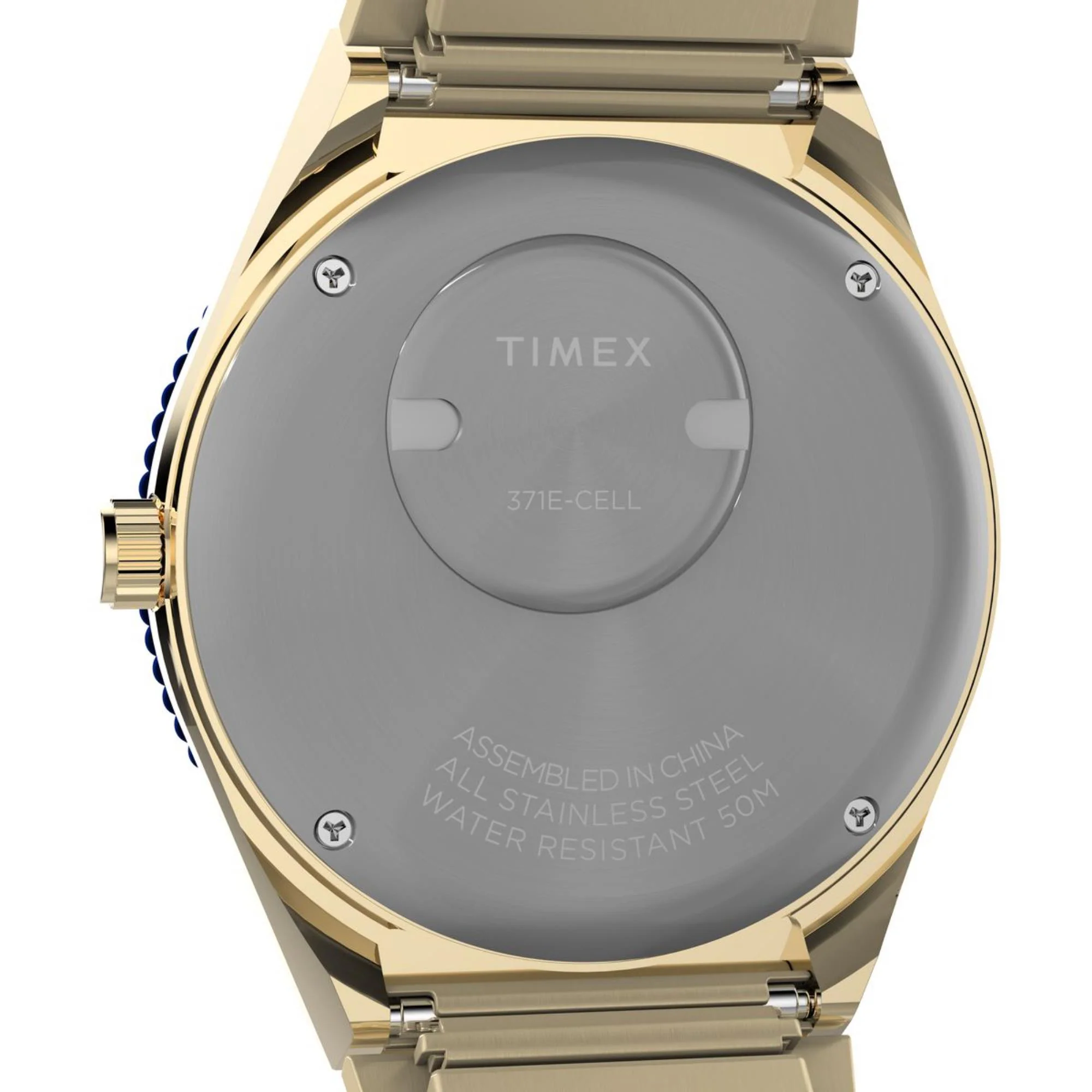 Timex Q Quartz Blue Dial Stainless Steel Strap Women's Watch TW2V92400 - Image 4
