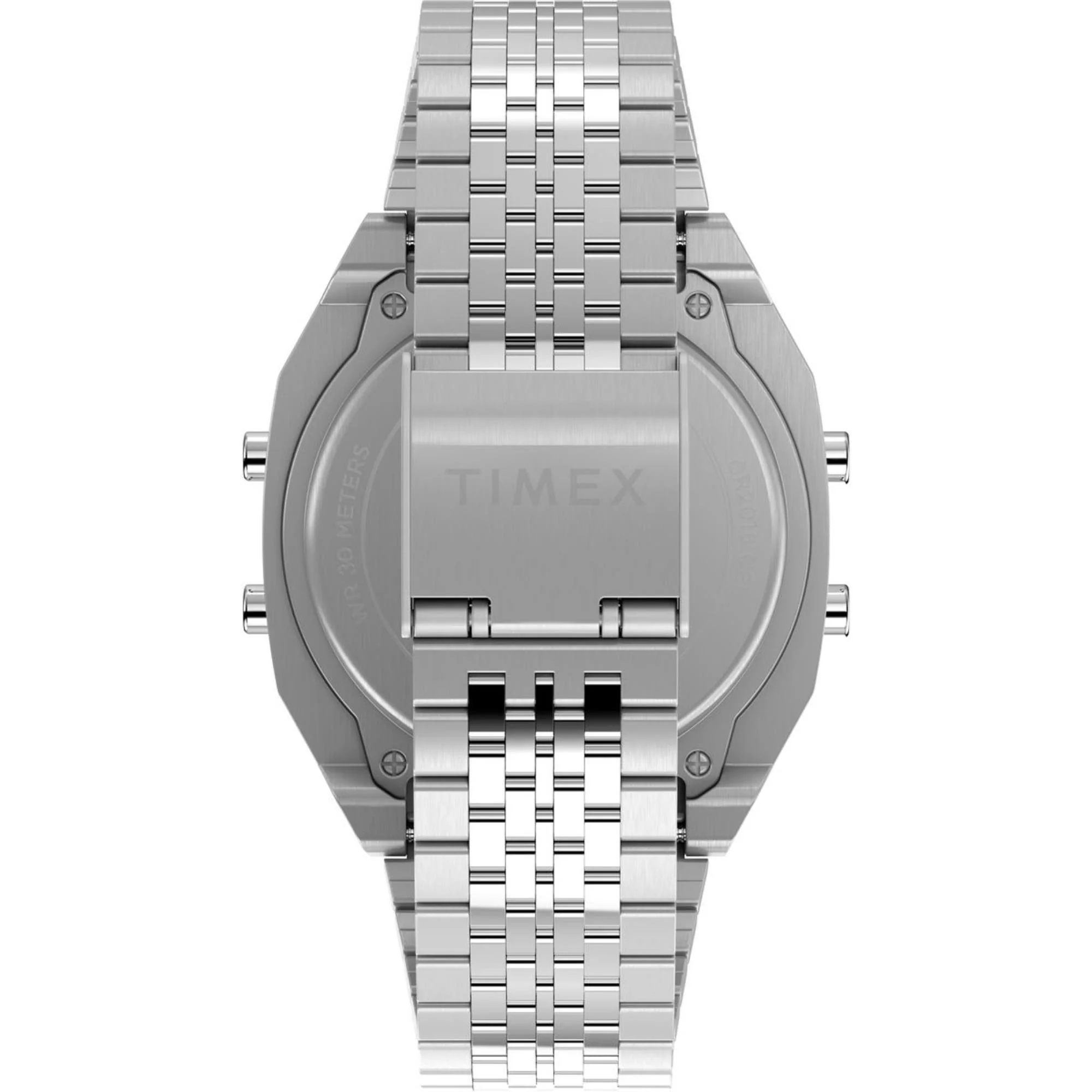 Timex T80 Alarm Quartz Digital Stainless Steel Unisex Watch TW2V74200 - Image 2