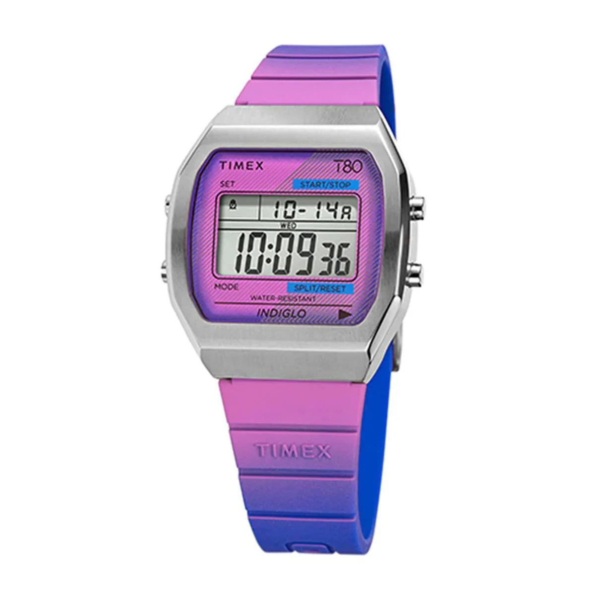 Timex T80 Quartz Digital Resin Strap Unisex Watch TW2V74600 - Image 3