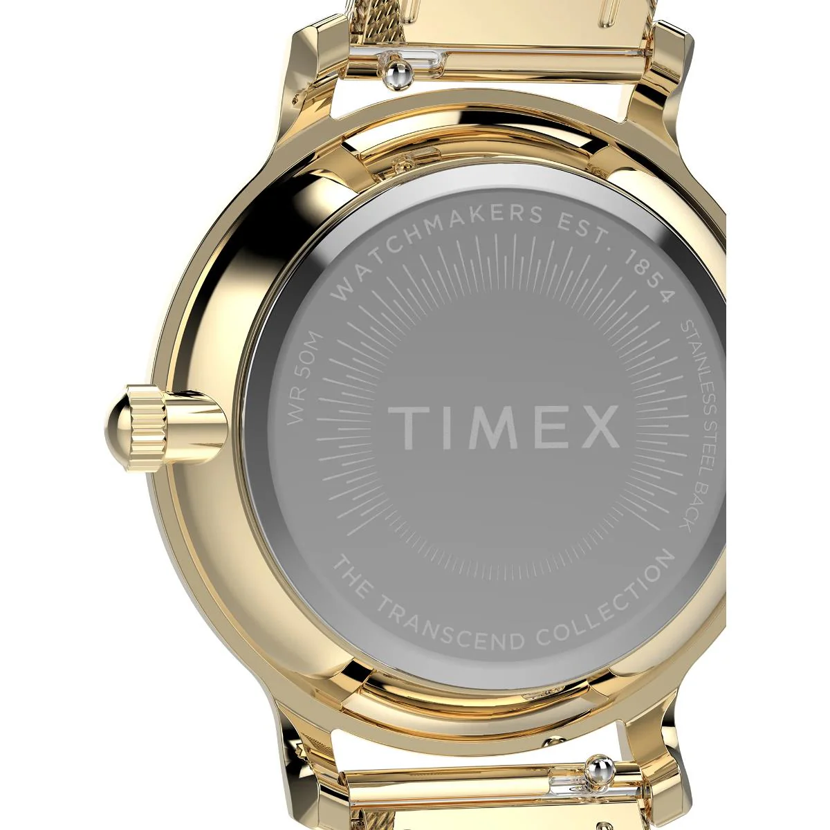 Timex Trend Transcend Gold Tone Dial Steel Strap Women's Watch TW2Y26400 - Image 6