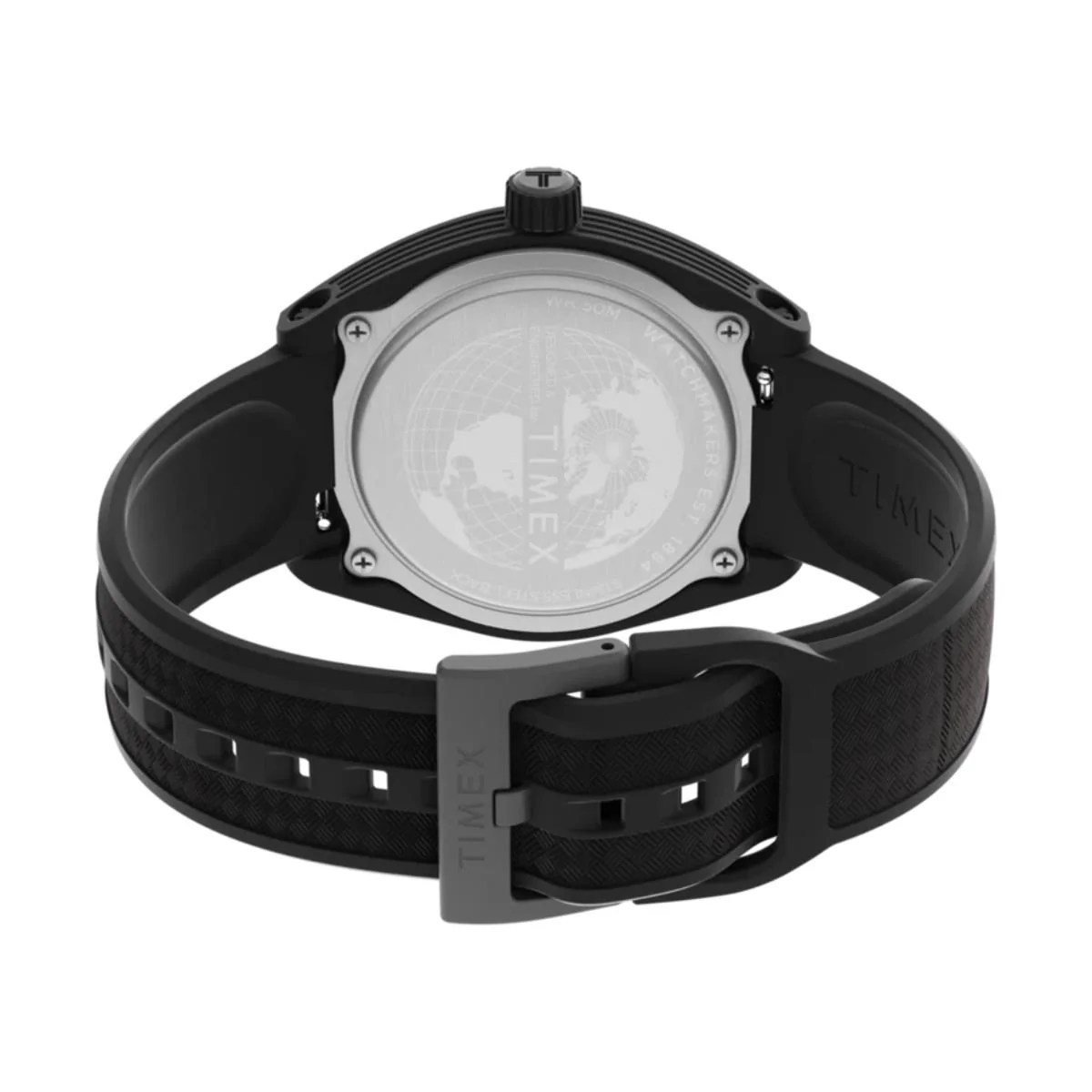 Timex Urban Pop Quartz Black Dial Eco-Friendly Strap Unisex Watch TW2W42100 - Image 5