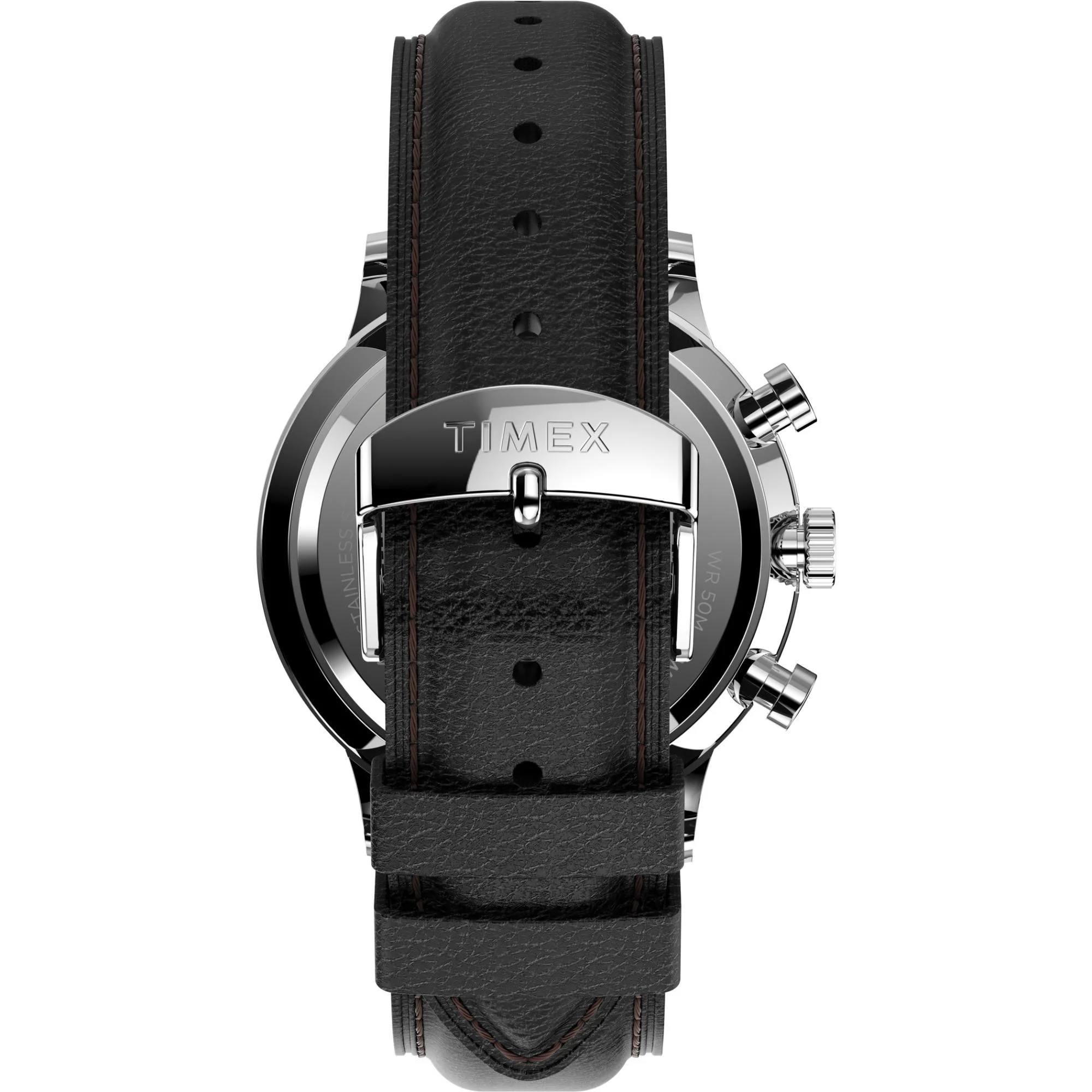 Timex Waterbury Classic Black Dial Leather Strap Men’s Watch TW2U88300 - Image 3
