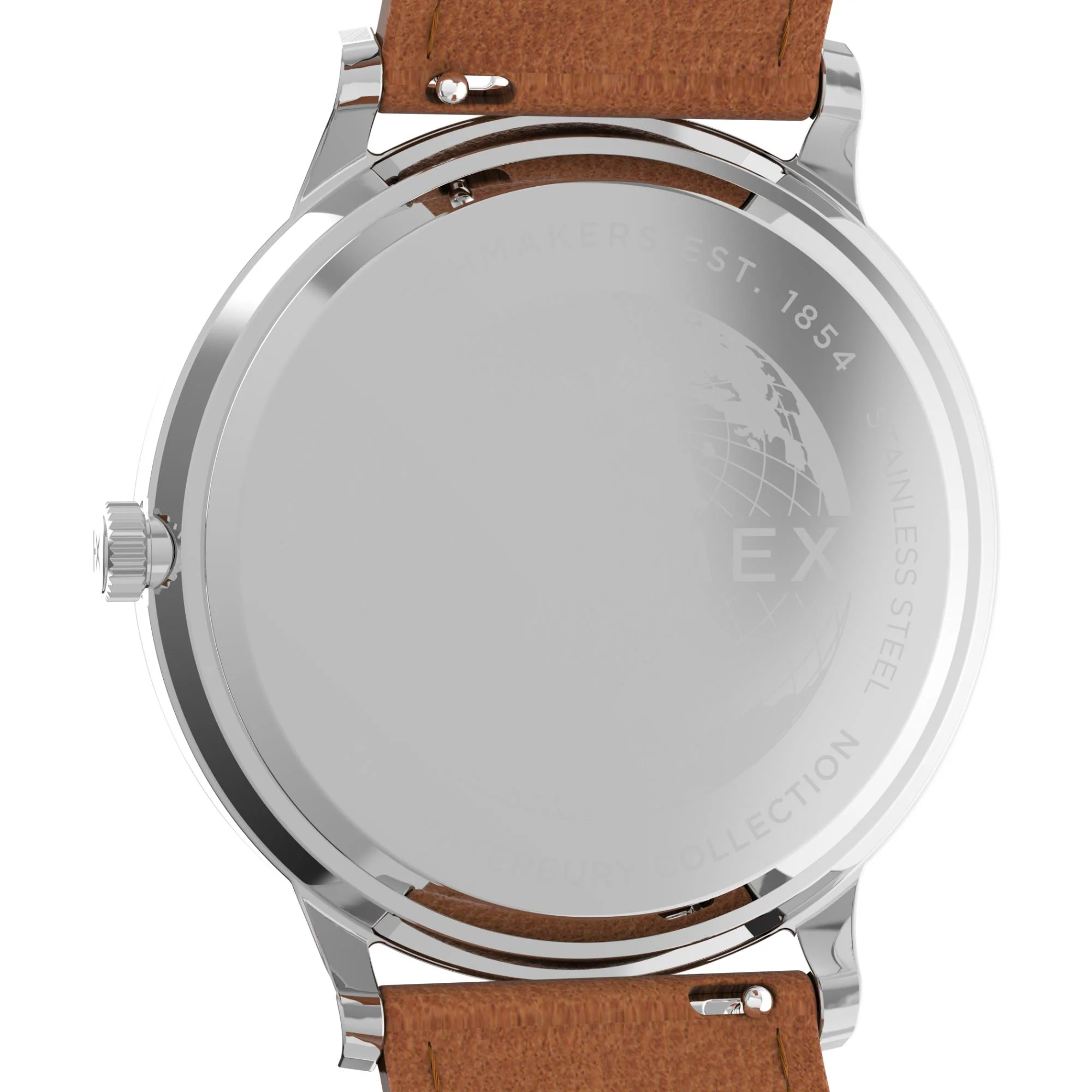 Timex Waterbury Classic Quartz Grey Dial Leather Strap Men's Watch TW2V73600 - Image 10
