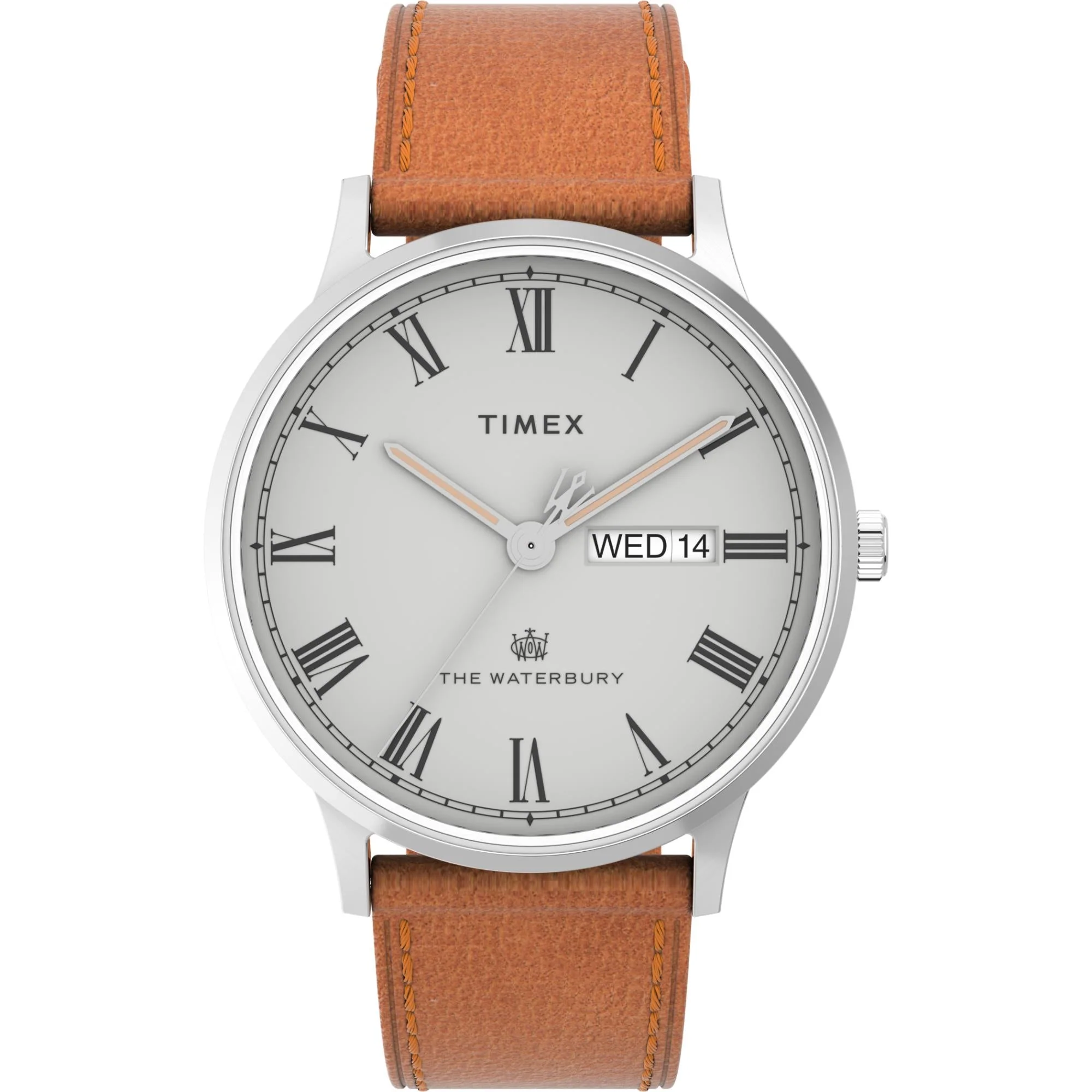 Timex Waterbury Classic Quartz Grey Dial Leather Strap Men's Watch TW2V73600 - Image 7