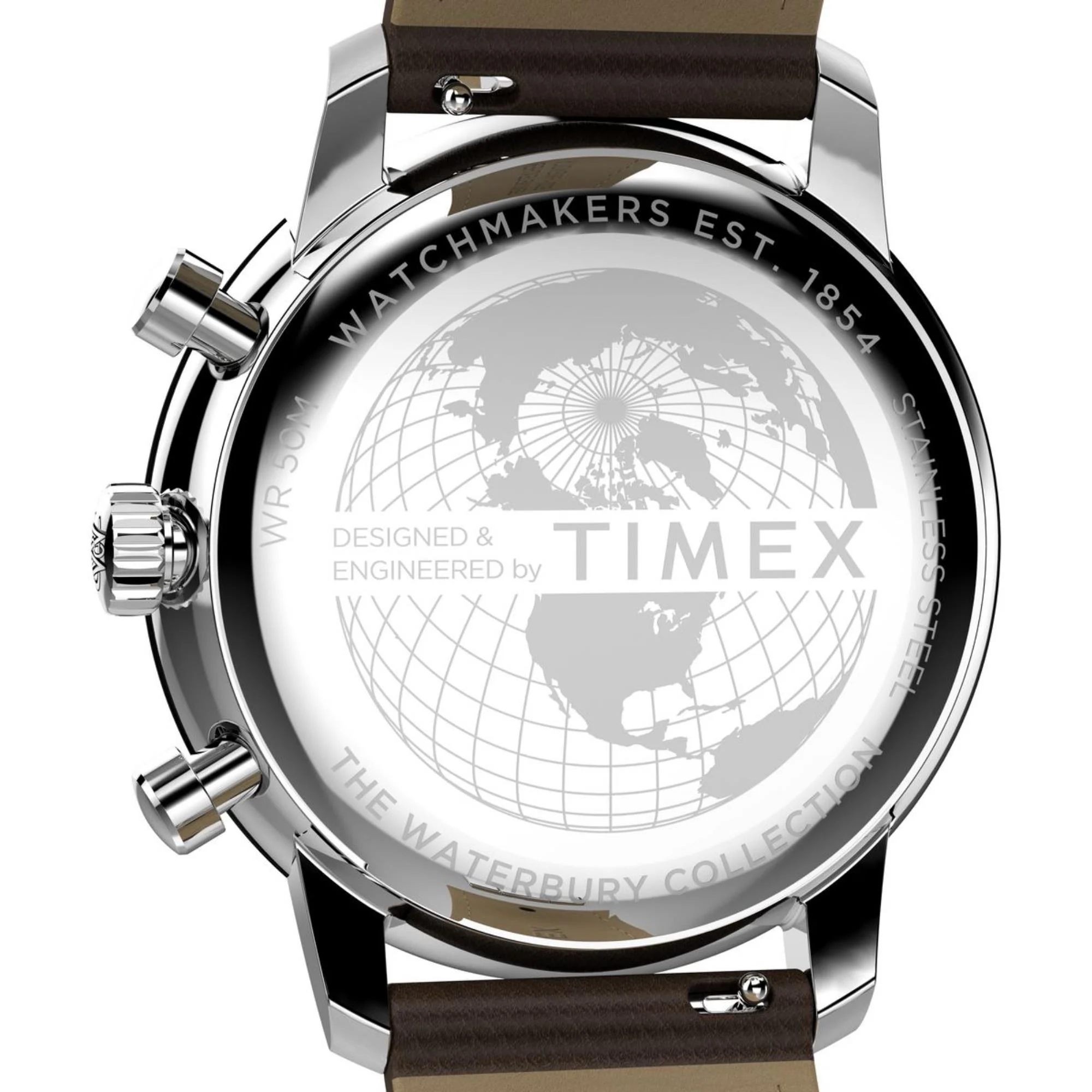 Timex Waterbury Metropolitan Chronograph Cream Dial Stainless Steel Men's Watch TW2Y23500 - Image 12