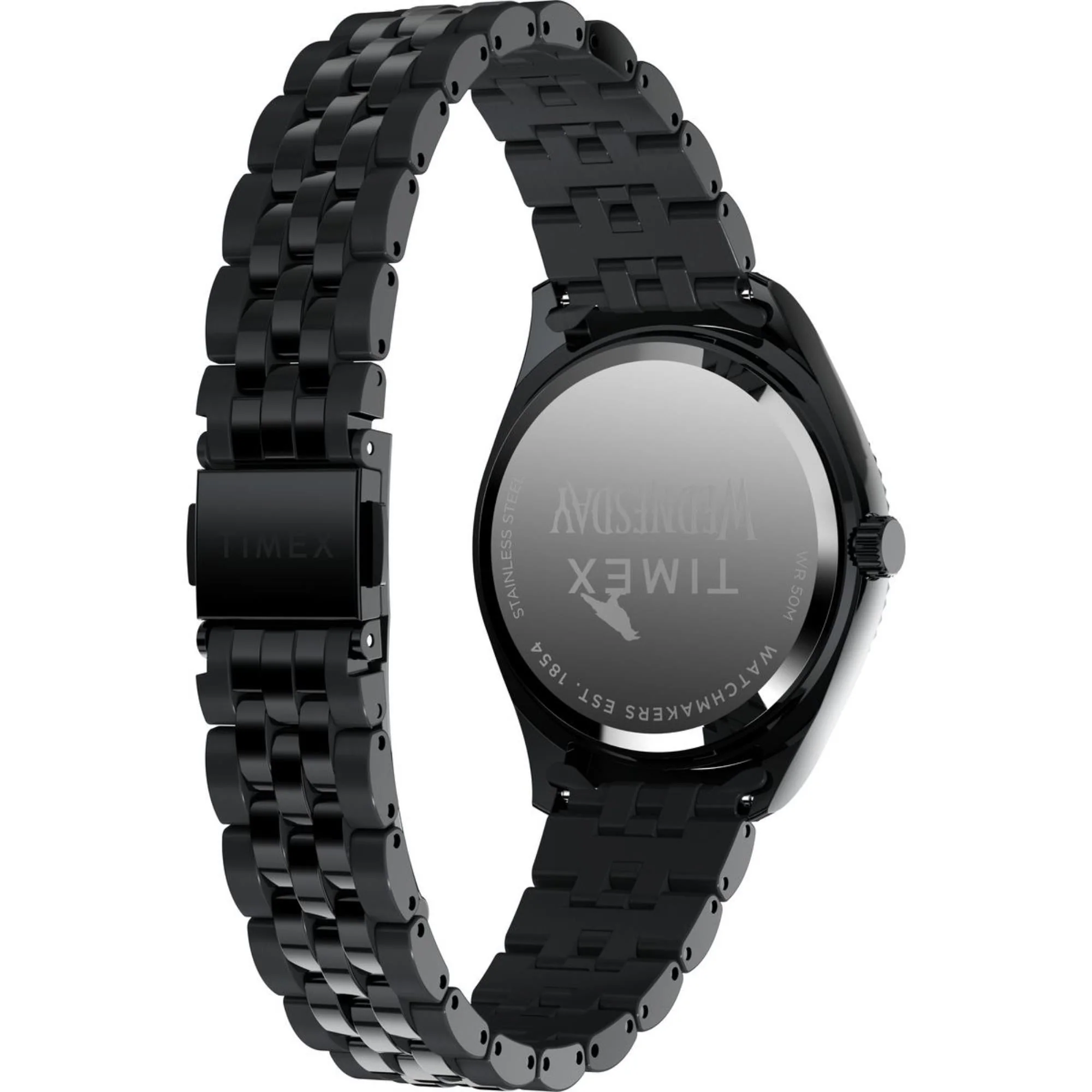 Timex Wednesday Legacy Black Dial Stainless Steel Men's Watch TW2Y19600 - Image 6