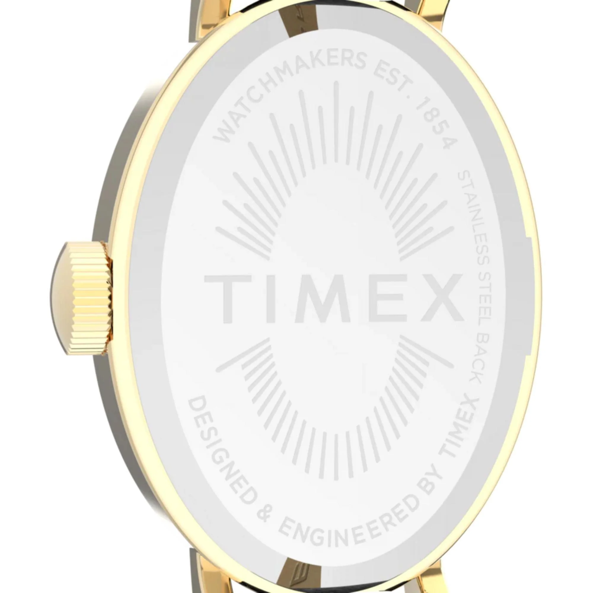 Timex Cavatina White Dial Black Leather Strap Women's Watch TW2W78300 - Image 4