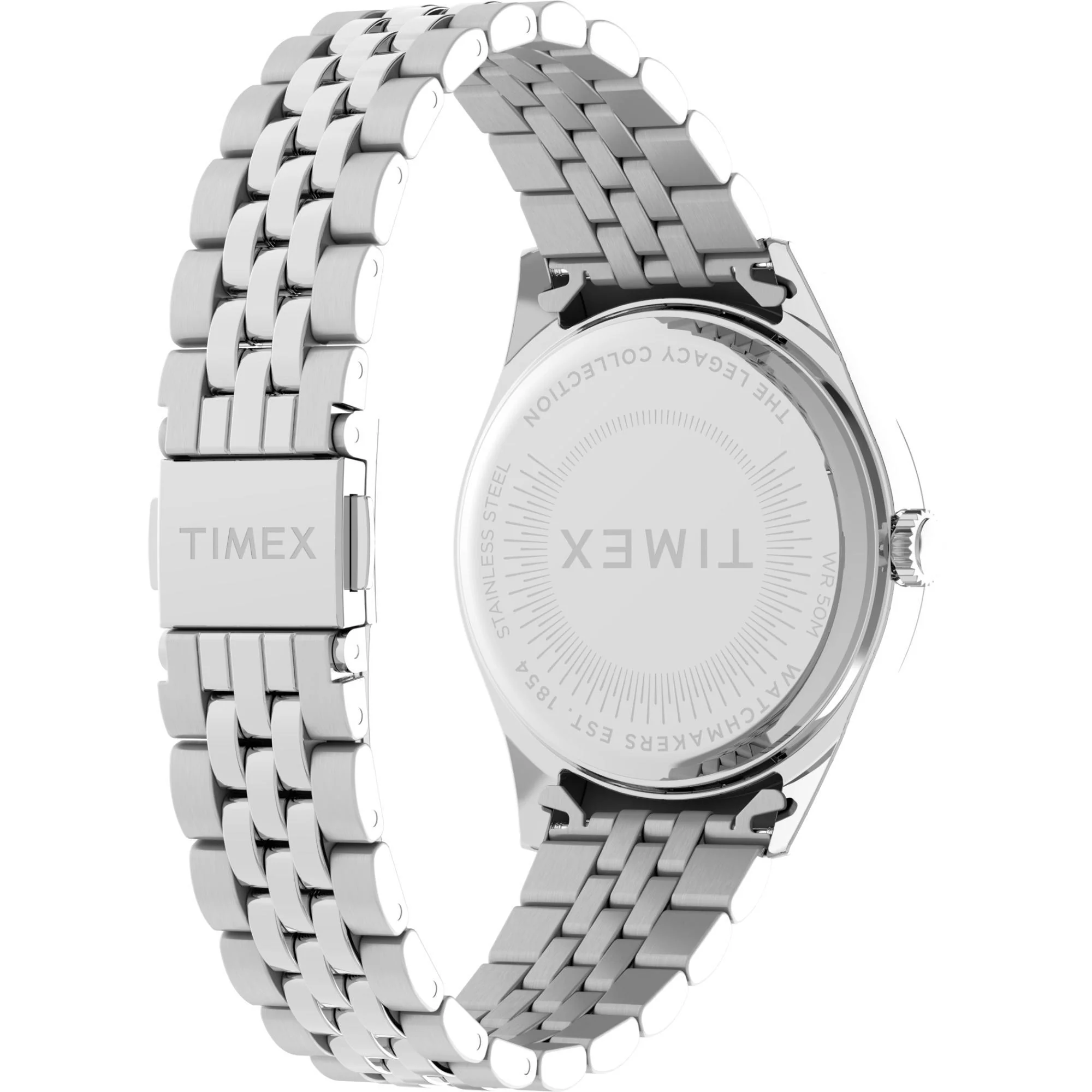 Timex Women's Legacy Silver-Tone Case and Bracelet Blue Dial Watch TW2V68400 - Image 9