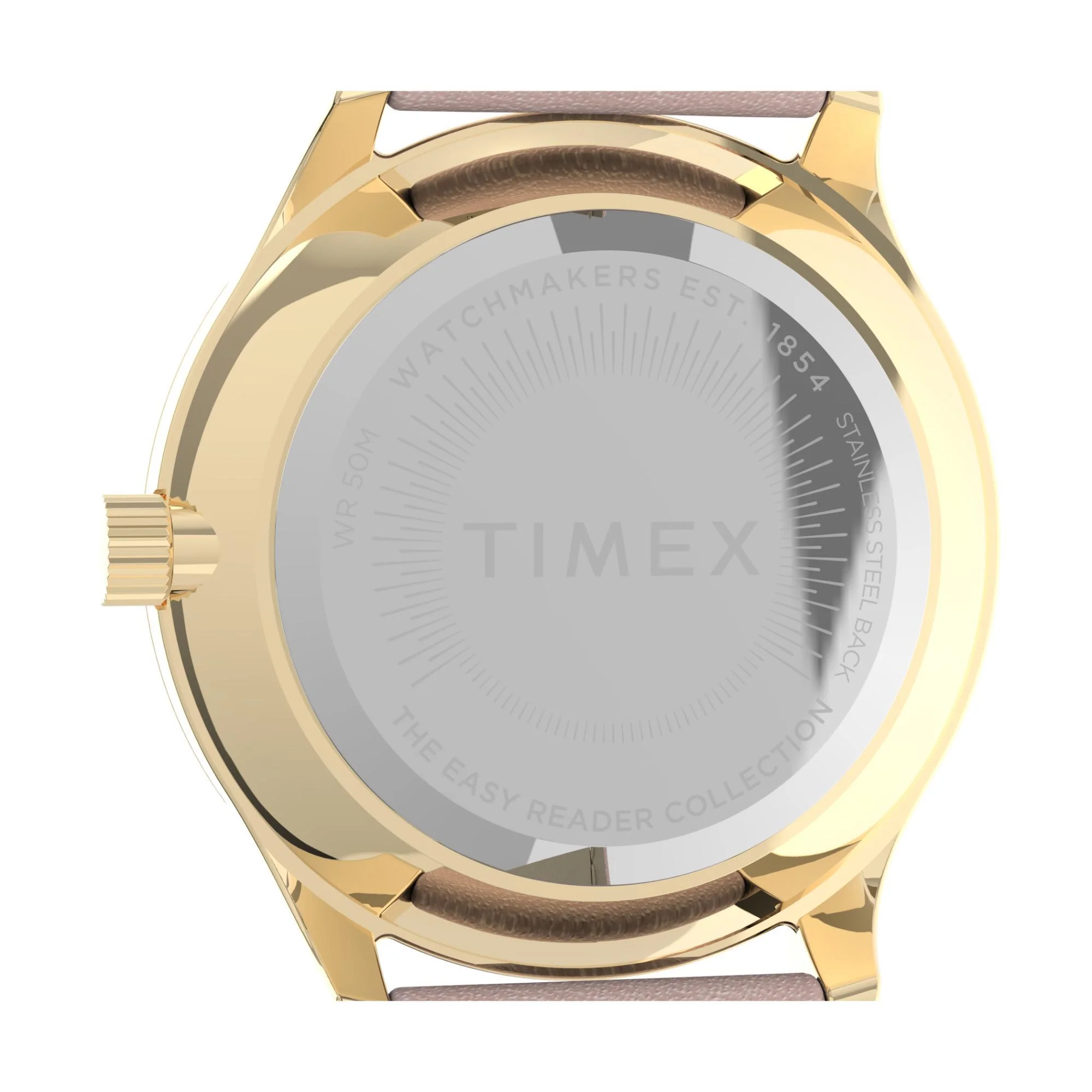 Timex Women’s Modern Easy Reader Gold-Tone Case Pink Strap Watch TW2V25200 - Image 4