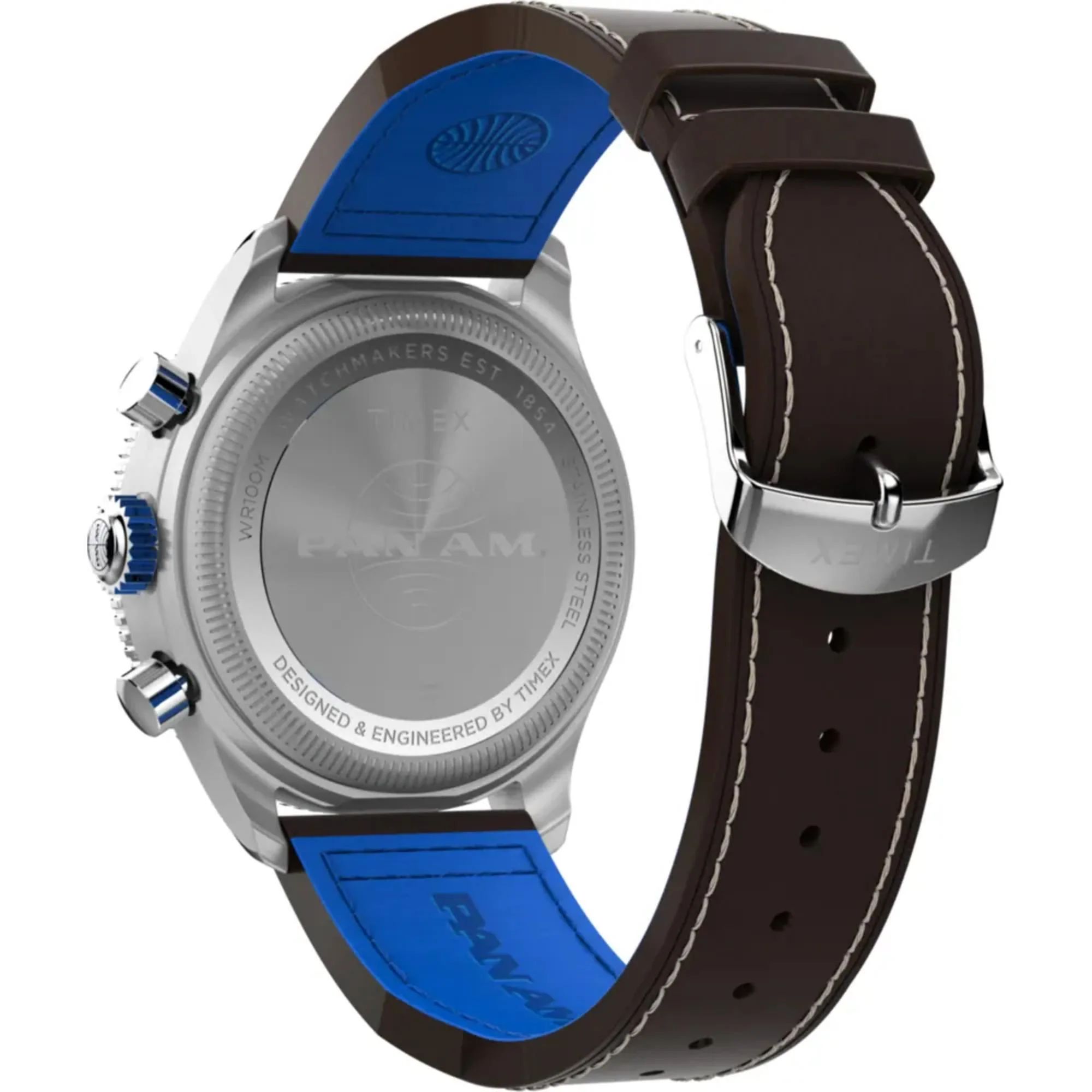 Timex X Pan Am Flyback Chronograph Blue Dial Men’s Watch TW2W97200 - Image 9