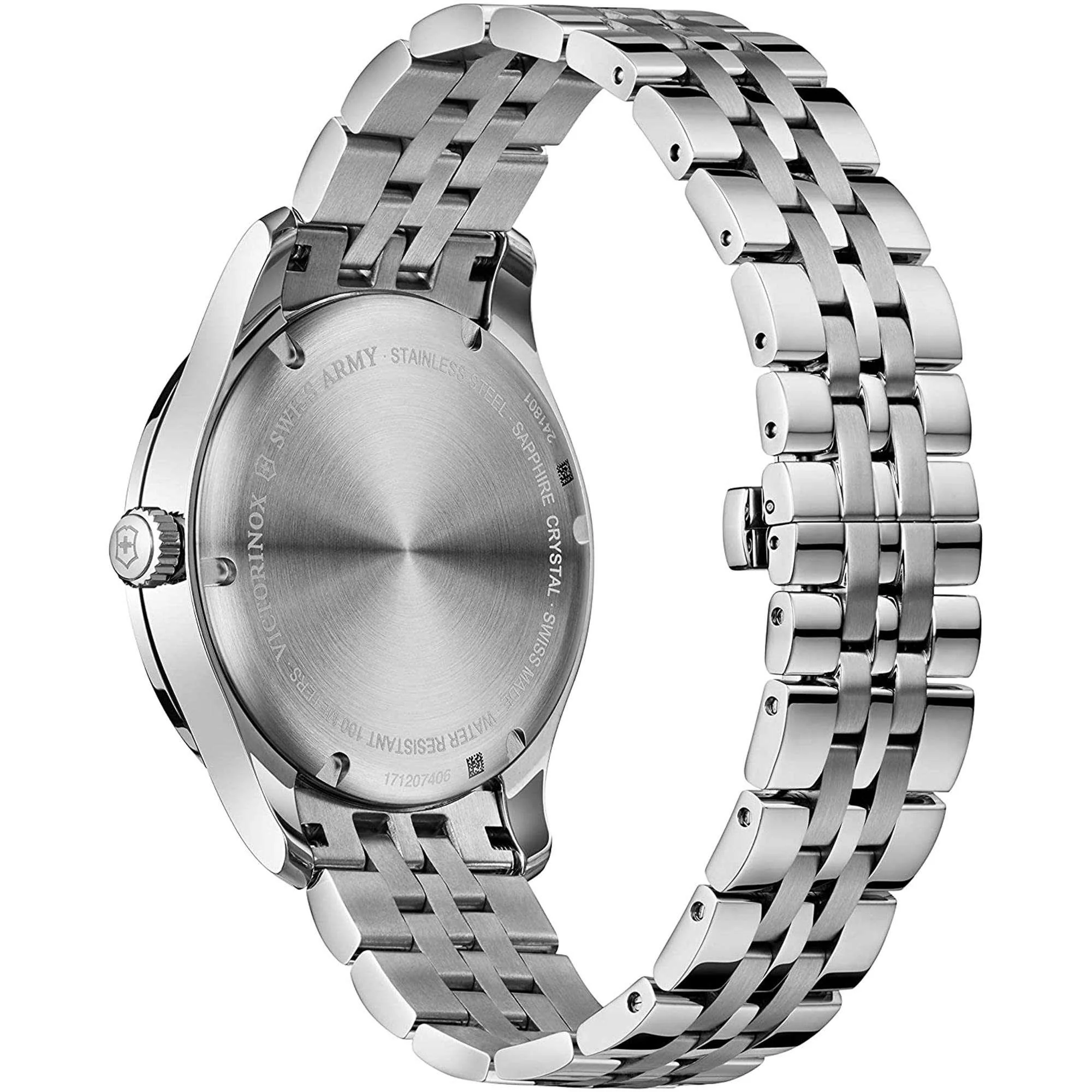 Victorinox Swiss Army Alliance Blue Dial Silver Stainless Steel Bracelet Men's Watch 241763.1 - Image 6