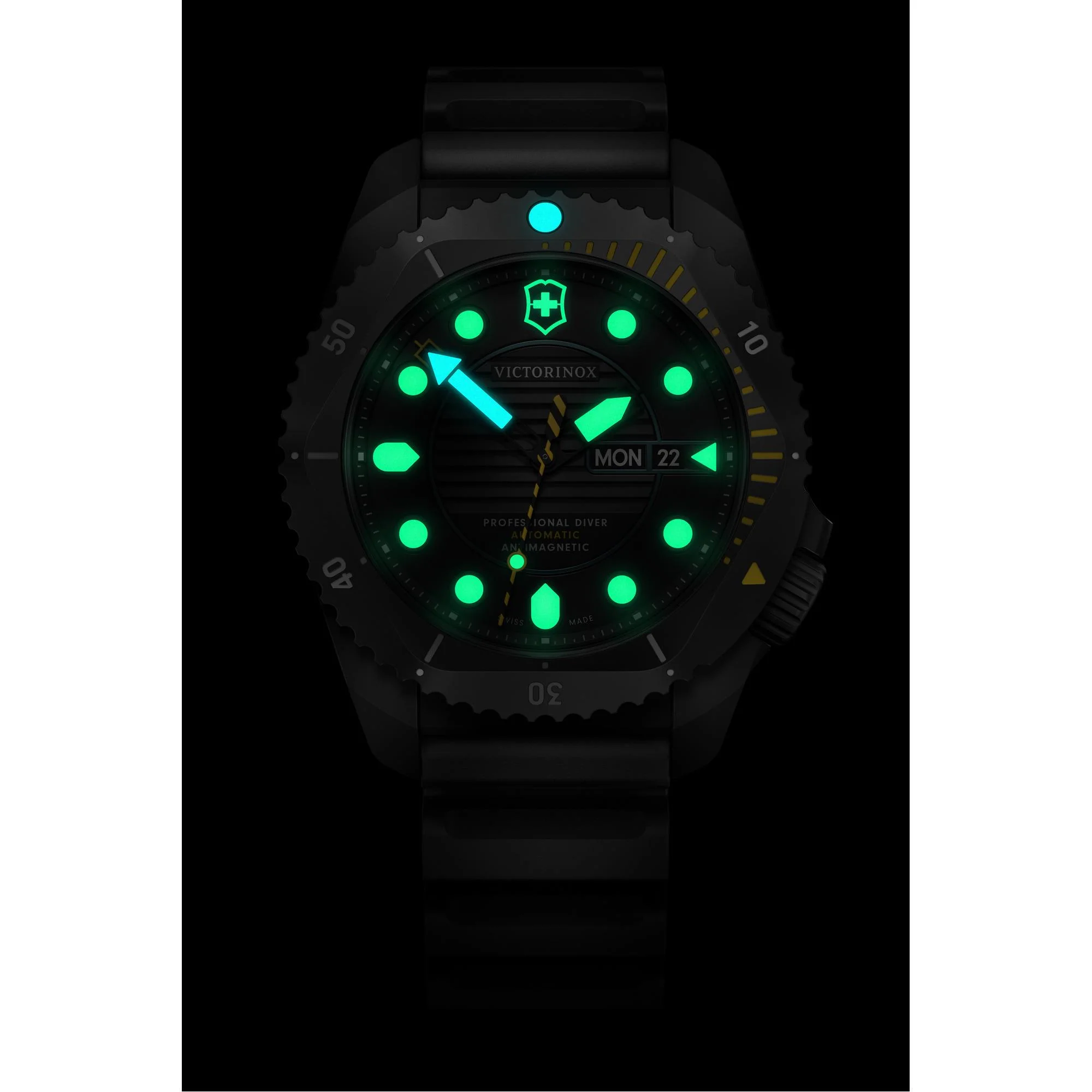 Victorinox Dive Pro Automatic Black Dial Rubber Strap Men’s Watch 241997 - Image 11