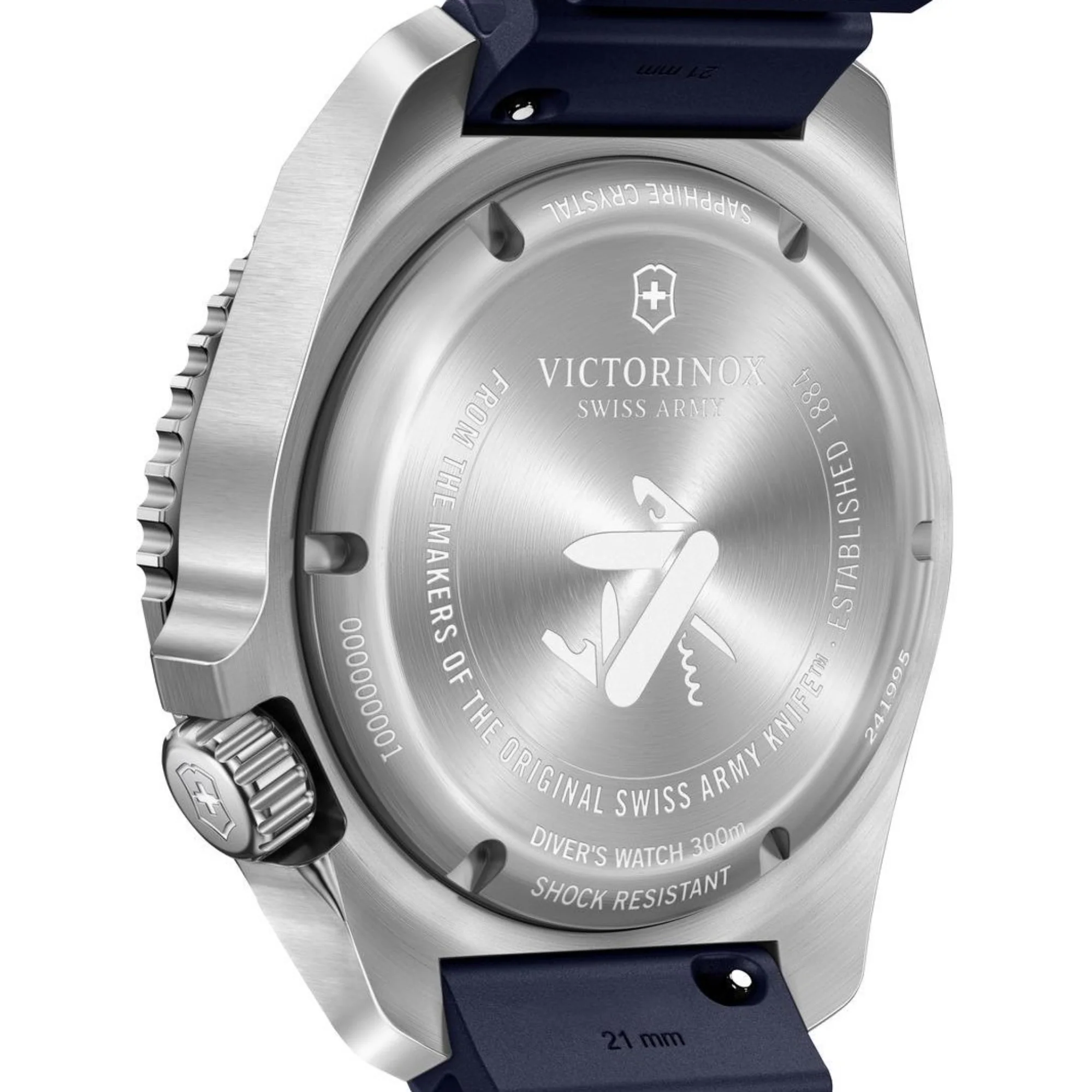 Victorinox Dive Pro Automatic Blue Dial Rubber Strap Men’s Watch 241995 - Image 12