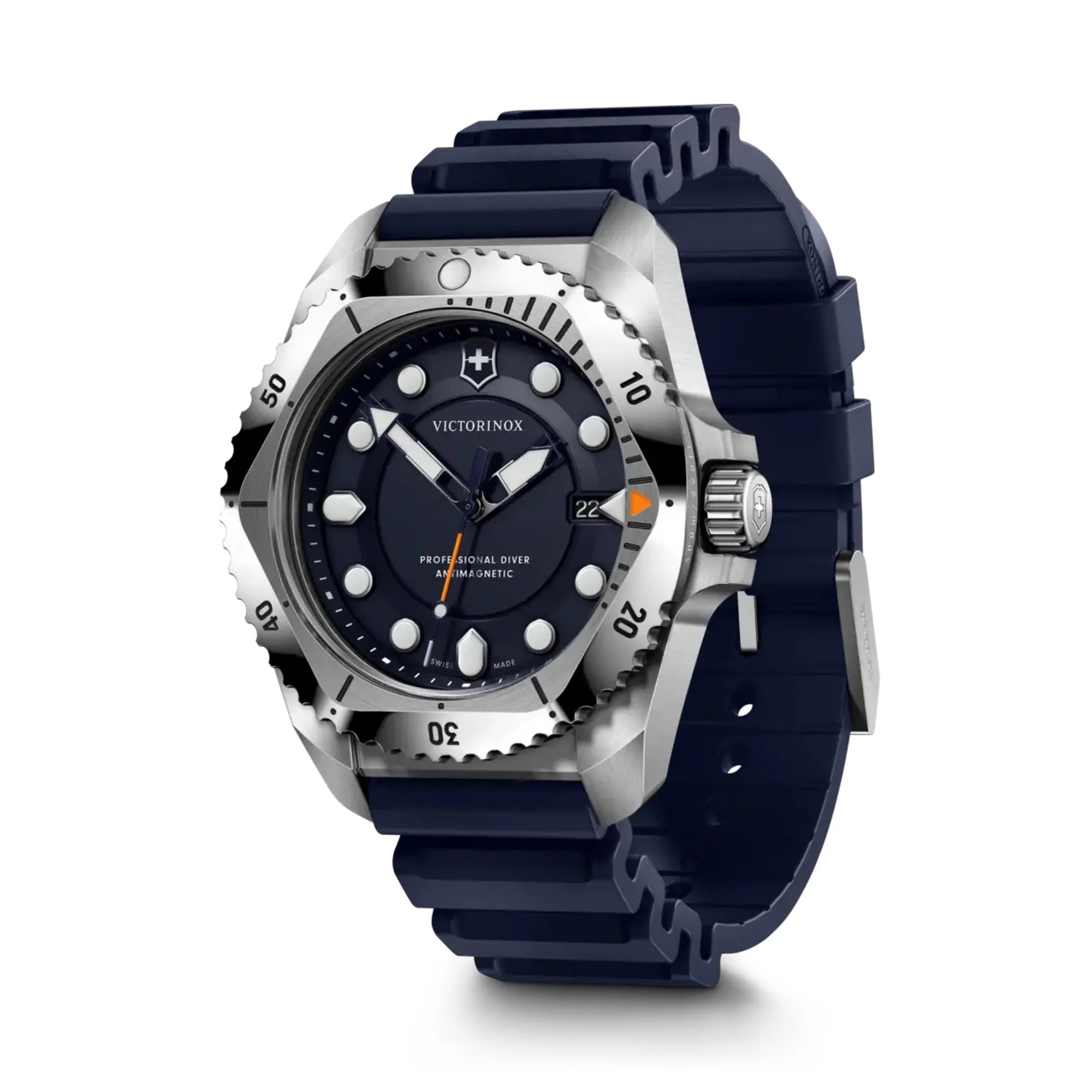 Victorinox Dive Pro Quartz Three-Hand Steel Blue Dial Men's Watch 241991 - Image 10
