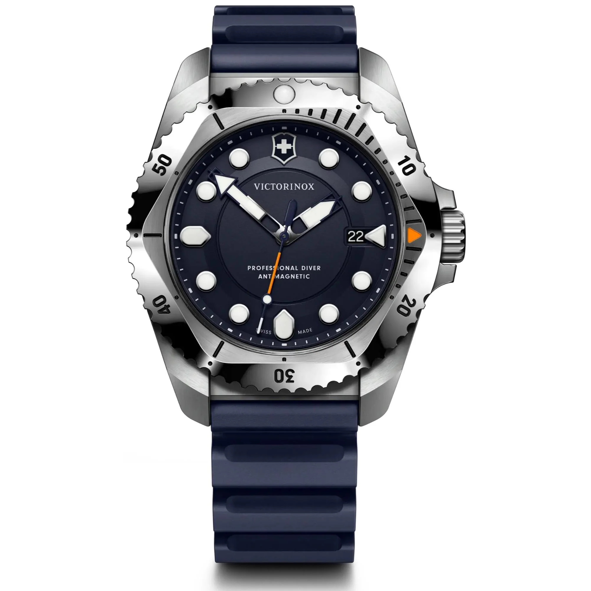 Victorinox Dive Pro Quartz Three-Hand Steel Blue Dial Men's Watch 241991 - Image 7
