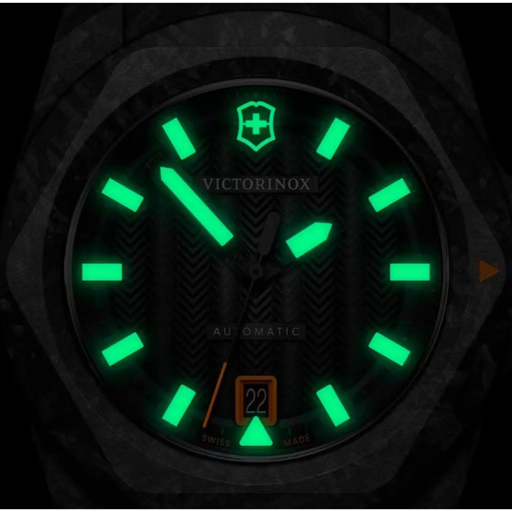 Victorinox I.N.O.X. Automatic Black Dial Rubber Strap Men's Watch 242023.1 - Image 8