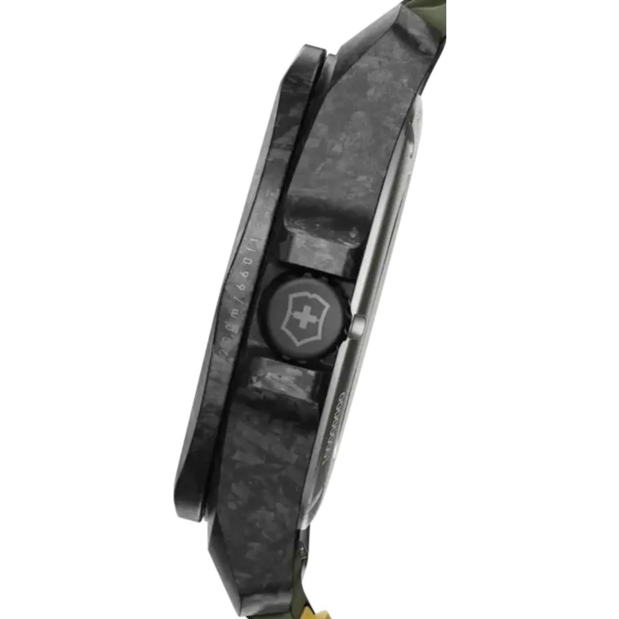 Victorinox I.N.O.X. Carbon Automatic Green Dial Rubber Strap Men's Watch 242021.1 - Image 11