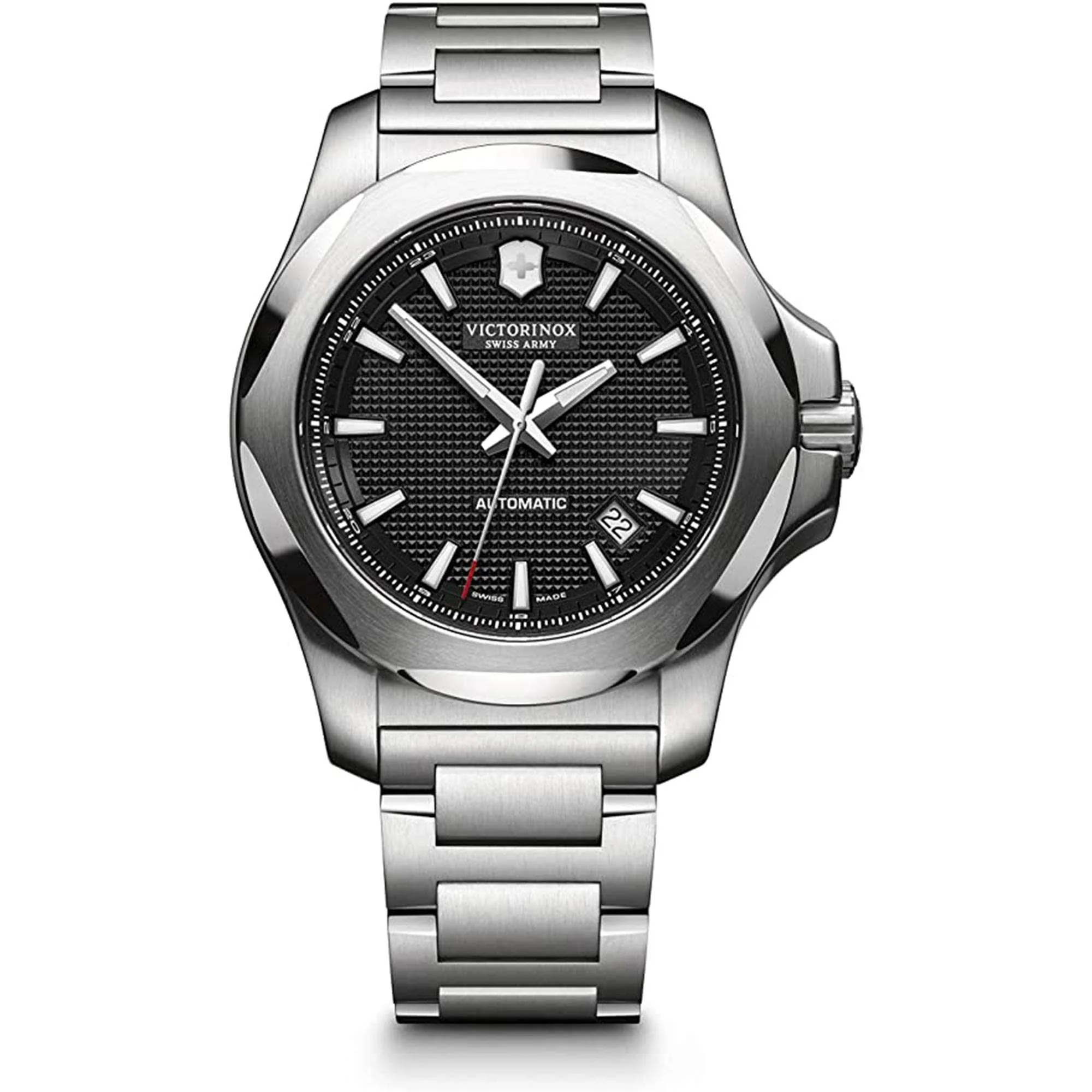Victorinox I.N.O.X Mechanical Automatic Black Guilloche Dial Men's Watch 241837 - Image 5