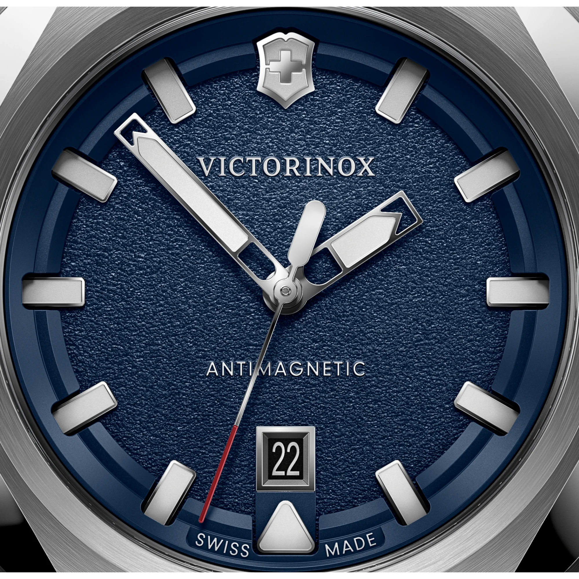 Victorinox I.N.O.X. Small Blue Dial Steel Strap Women's Watch 242038 - Image 3