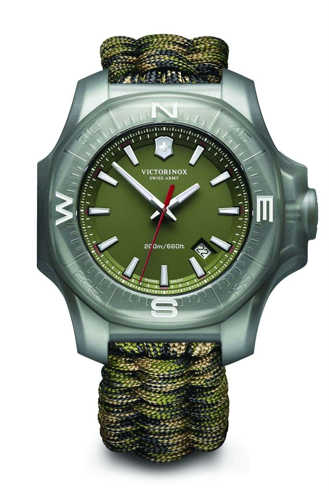 Victorinox I.N.O.X Special Survival Paracord Green Strap Stainless Steel Case Men's Watch 241727.1 - Image 14