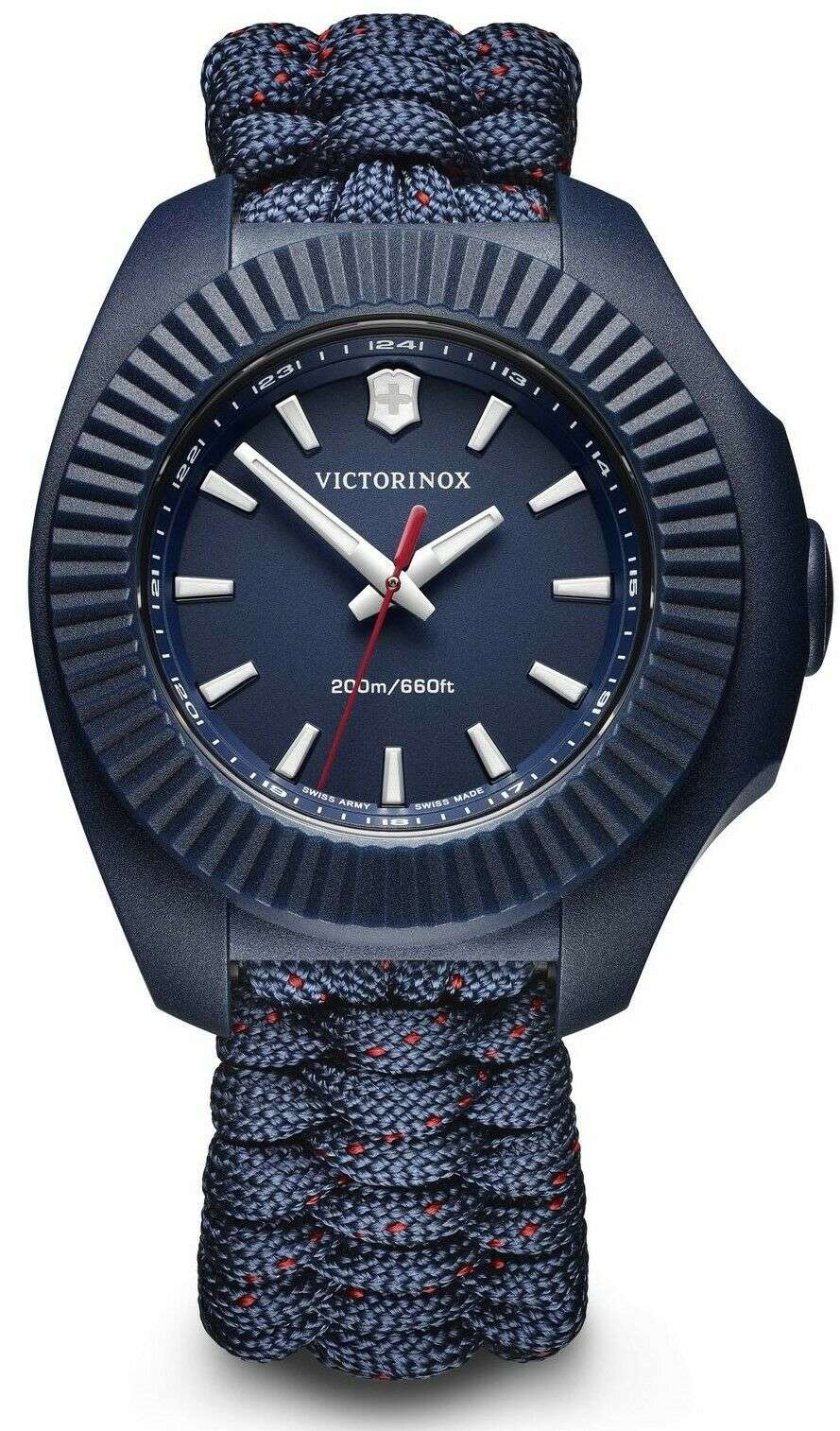 Victorinox I.N.O.X V Blue Paracord Silver Stainless Steel Quartz Ladies Watch 241770 - Image 19