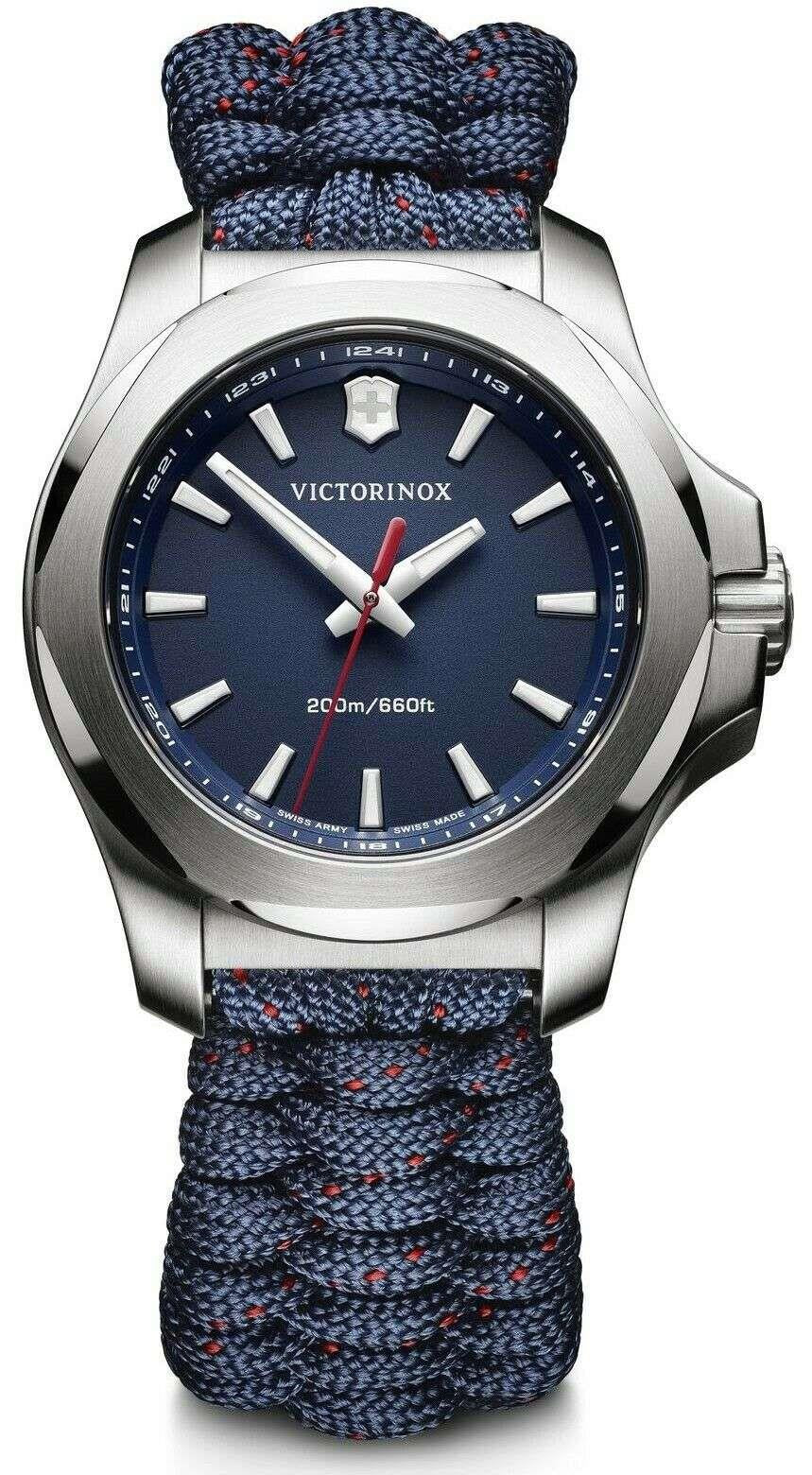 Victorinox I.N.O.X V Blue Paracord Silver Stainless Steel Quartz Ladies Watch 241770 - Image 33