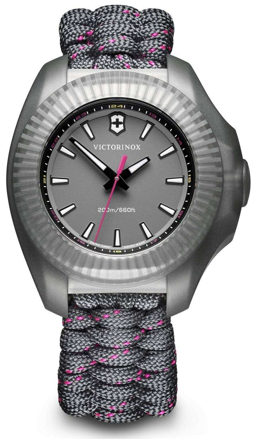 Victorinox I.N.O.X V Grey Paracord Silver Stainless Steel Quartz Ladies Watch 241771 - Image 14