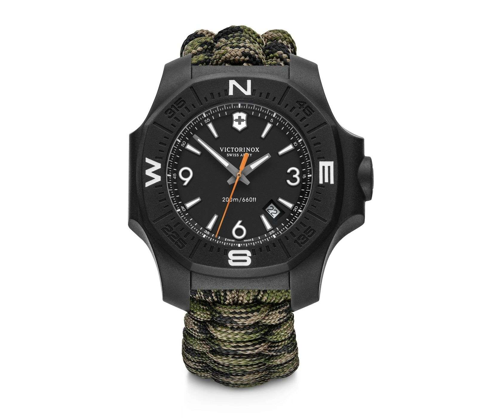Victorinox I.N.O.X Autumn Paracord Silver Stainless Steel Quartz Men's Watch 241894 - Image 54