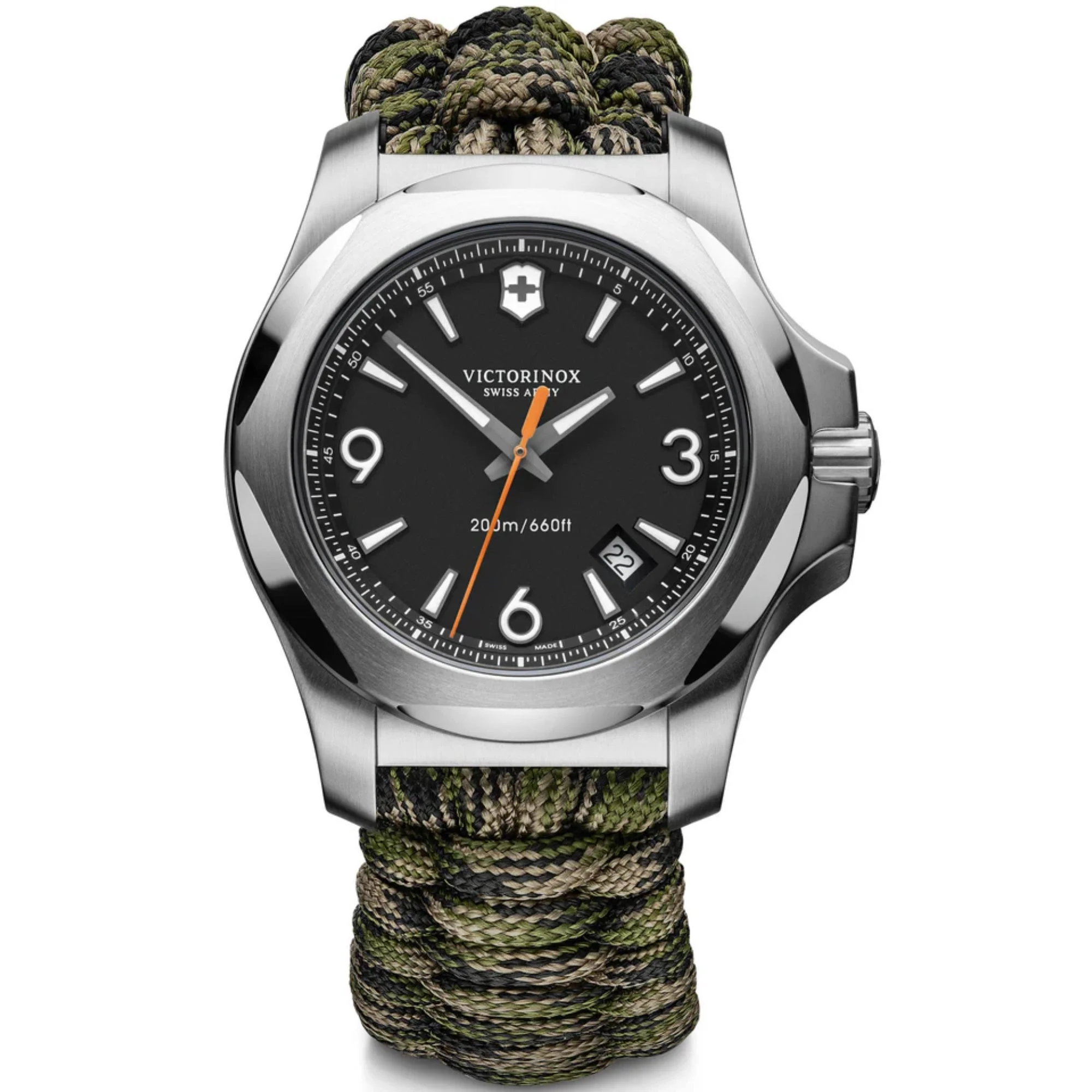 Victorinox I.N.O.X Autumn Paracord Silver Stainless Steel Quartz Men's Watch 241894 - Image 76