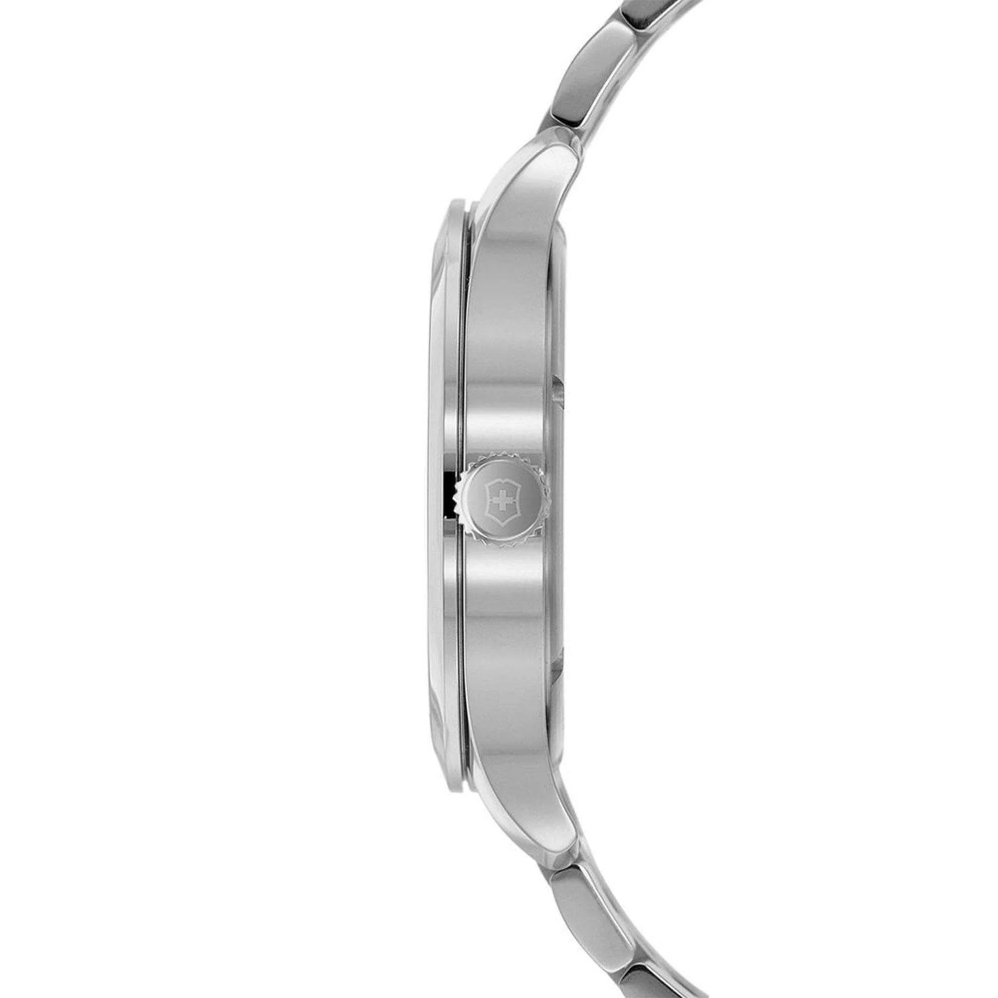 Victorinox Swiss Army Alliance Black Dial Silver Stainless Steel Bracelet Men's Watch 241762 - Image 3