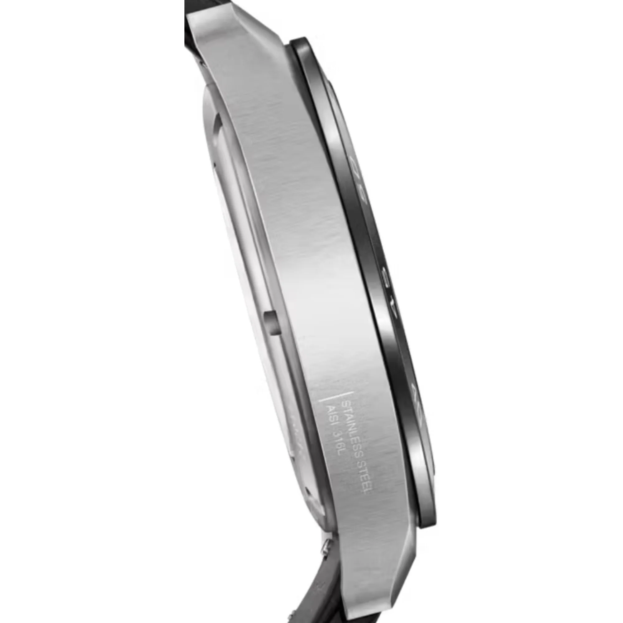 Victorinox Swiss Army Automatic Black Dial Leather Strap Men's Watch 242044 - Image 9