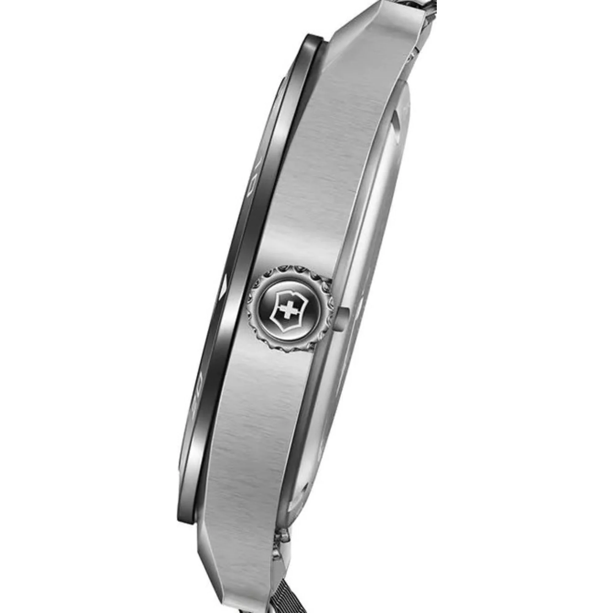 Victorinox Swiss Army Black Dial Steel Mesh Strap Men's Watch 242043 - Image 6